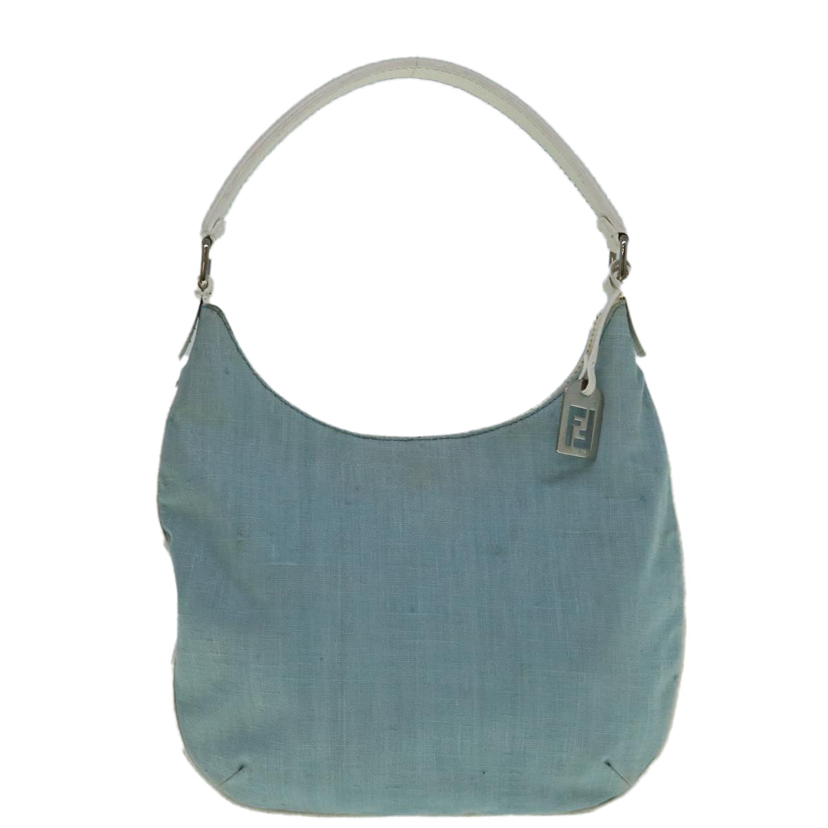 FENDI Shoulder Bag Canvas Light Blue yb467