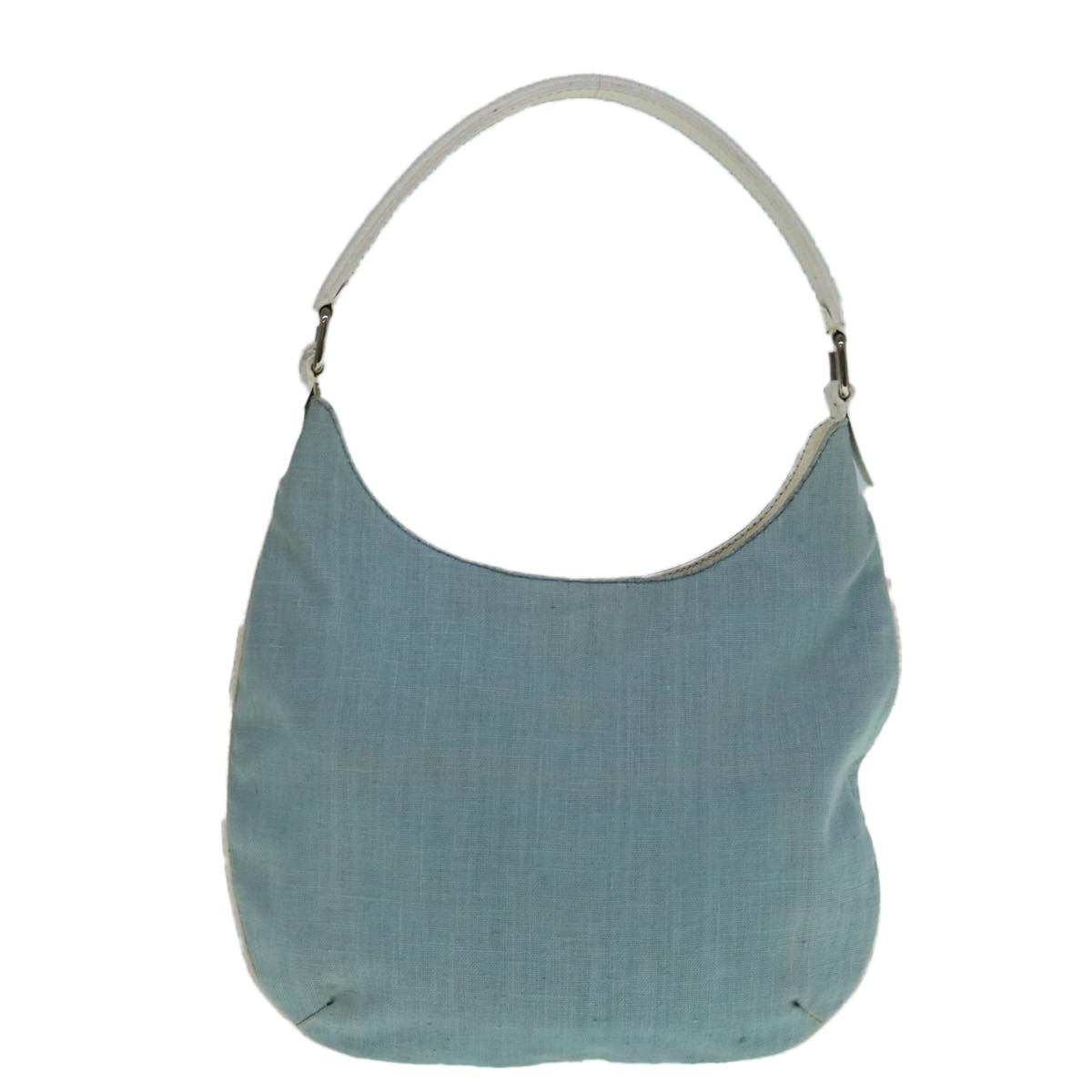 FENDI Shoulder Bag Canvas Light Blue yb467