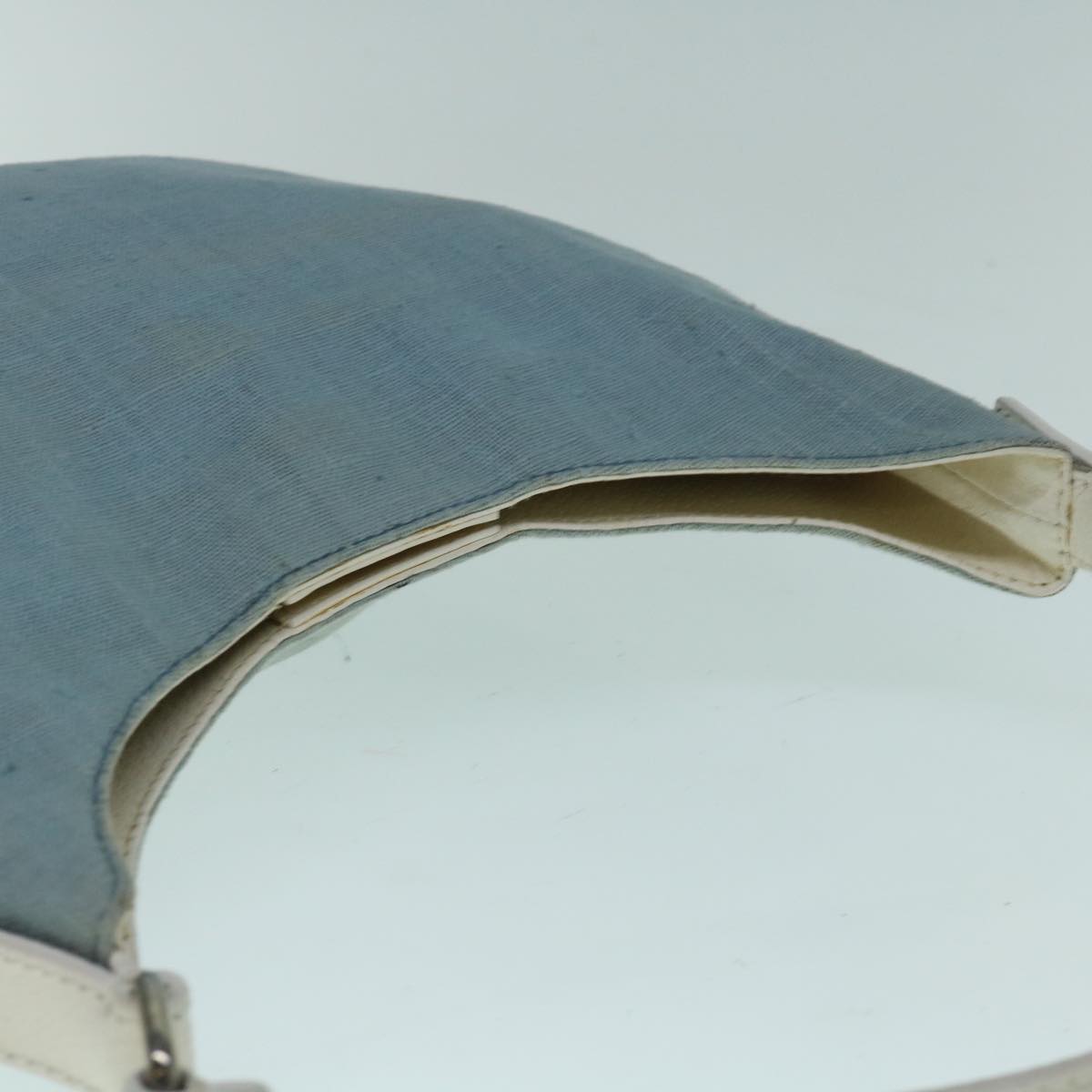 FENDI Shoulder Bag Canvas Light Blue yb467