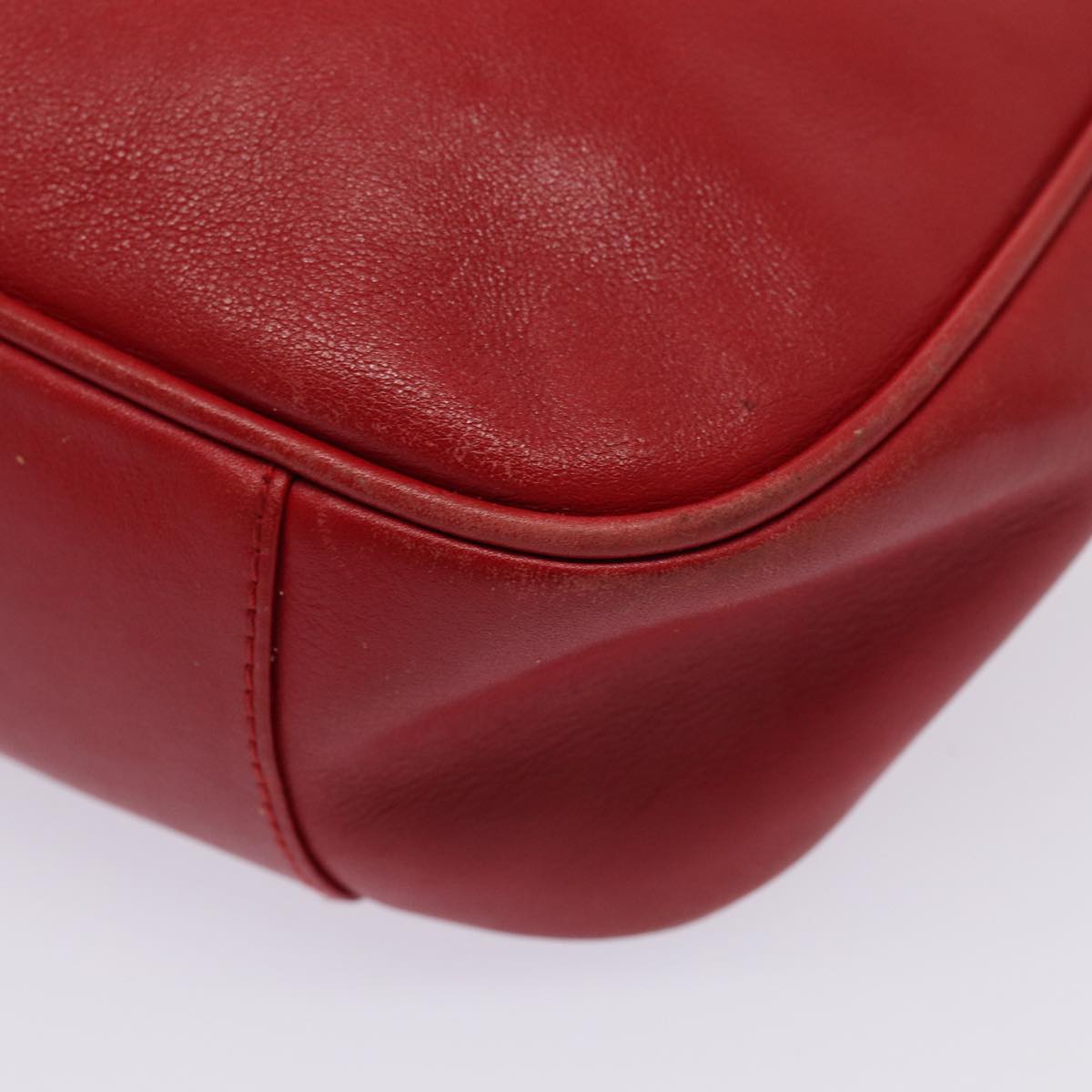 GUCCI Bamboo Hand Bag Leather Red 001 2113 1638 yb582