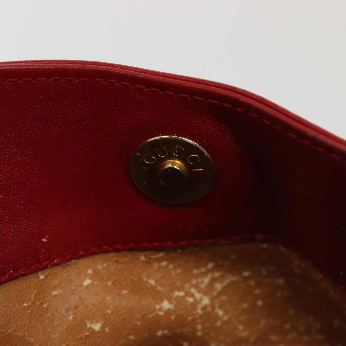 GUCCI Bamboo Hand Bag Leather Red 001 2113 1638 yb582