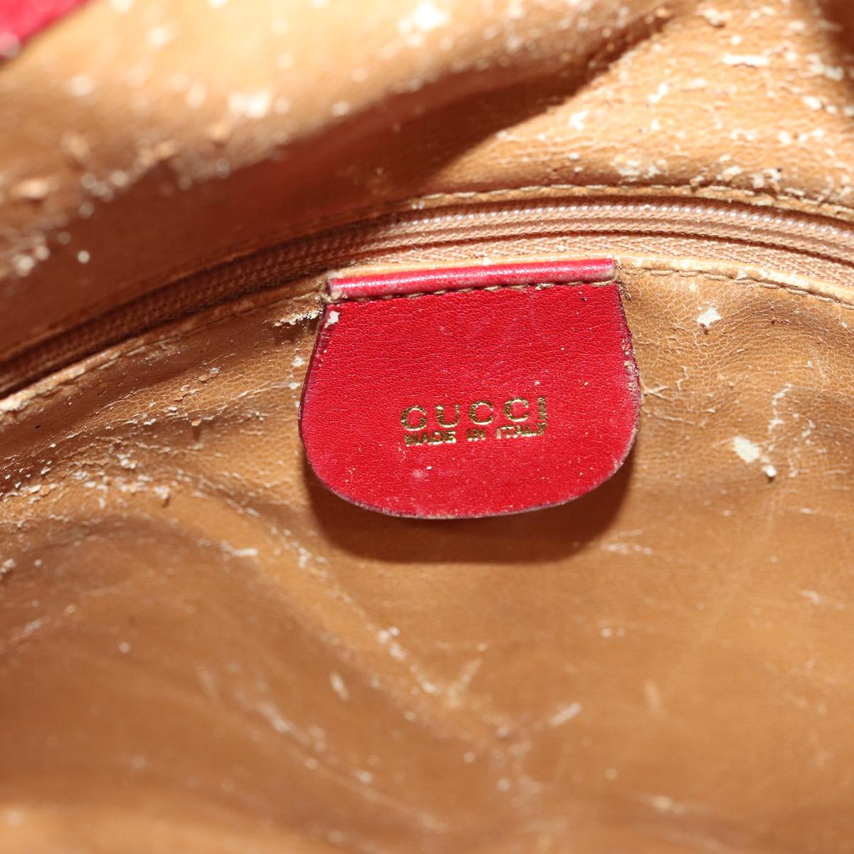 GUCCI Bamboo Hand Bag Leather Red 001 2113 1638 yb582
