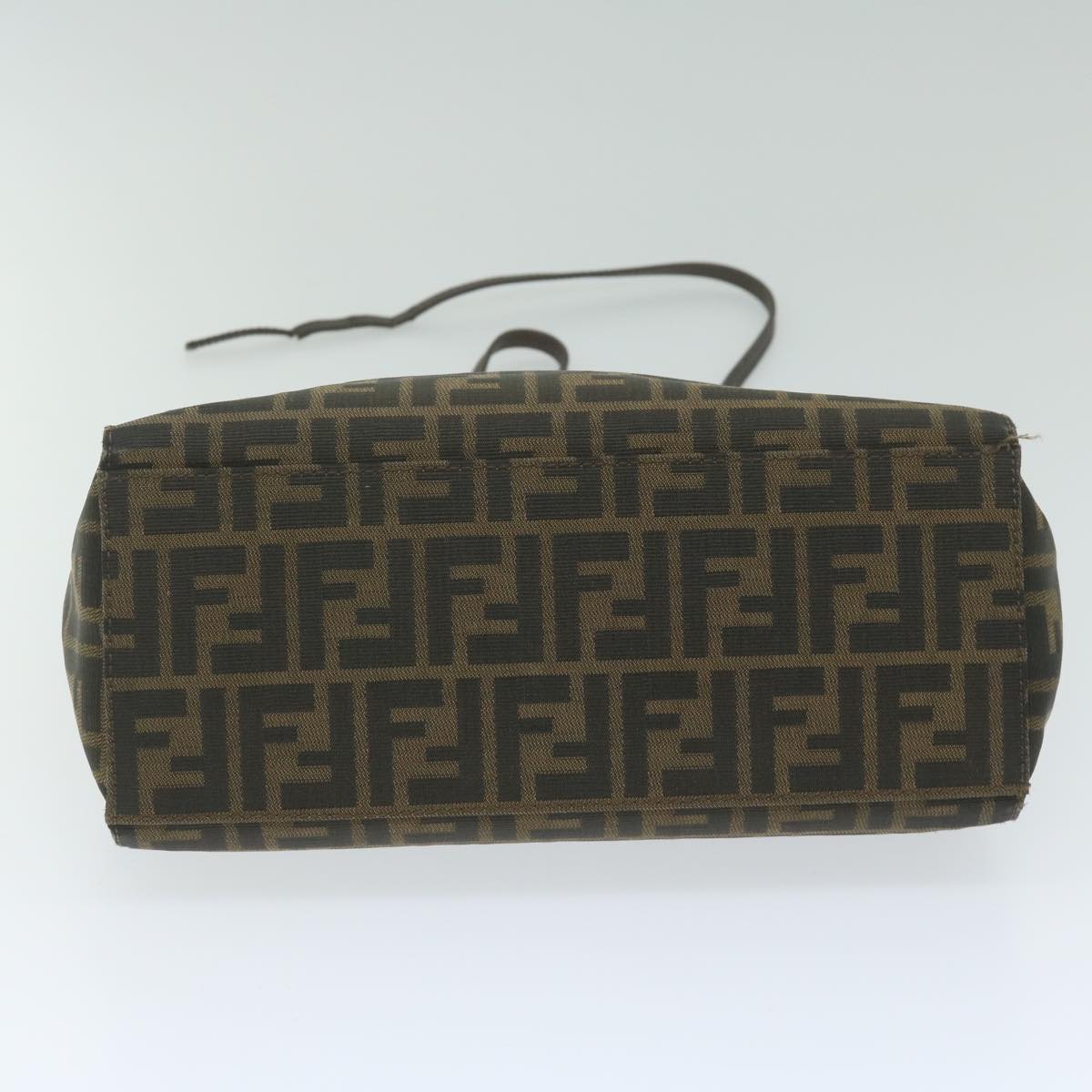 FENDI Zucca Canvas Tote Bag Black Brown yk10059