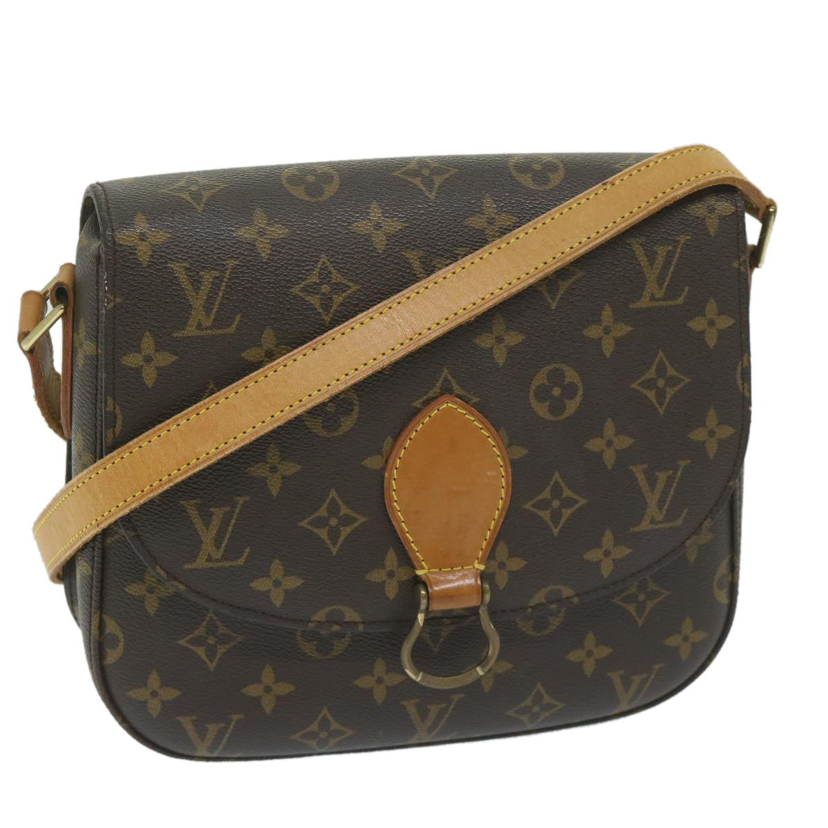 LOUIS VUITTON Monogram Saint Cloud GM Shoulder Bag M51242 LV yk10092