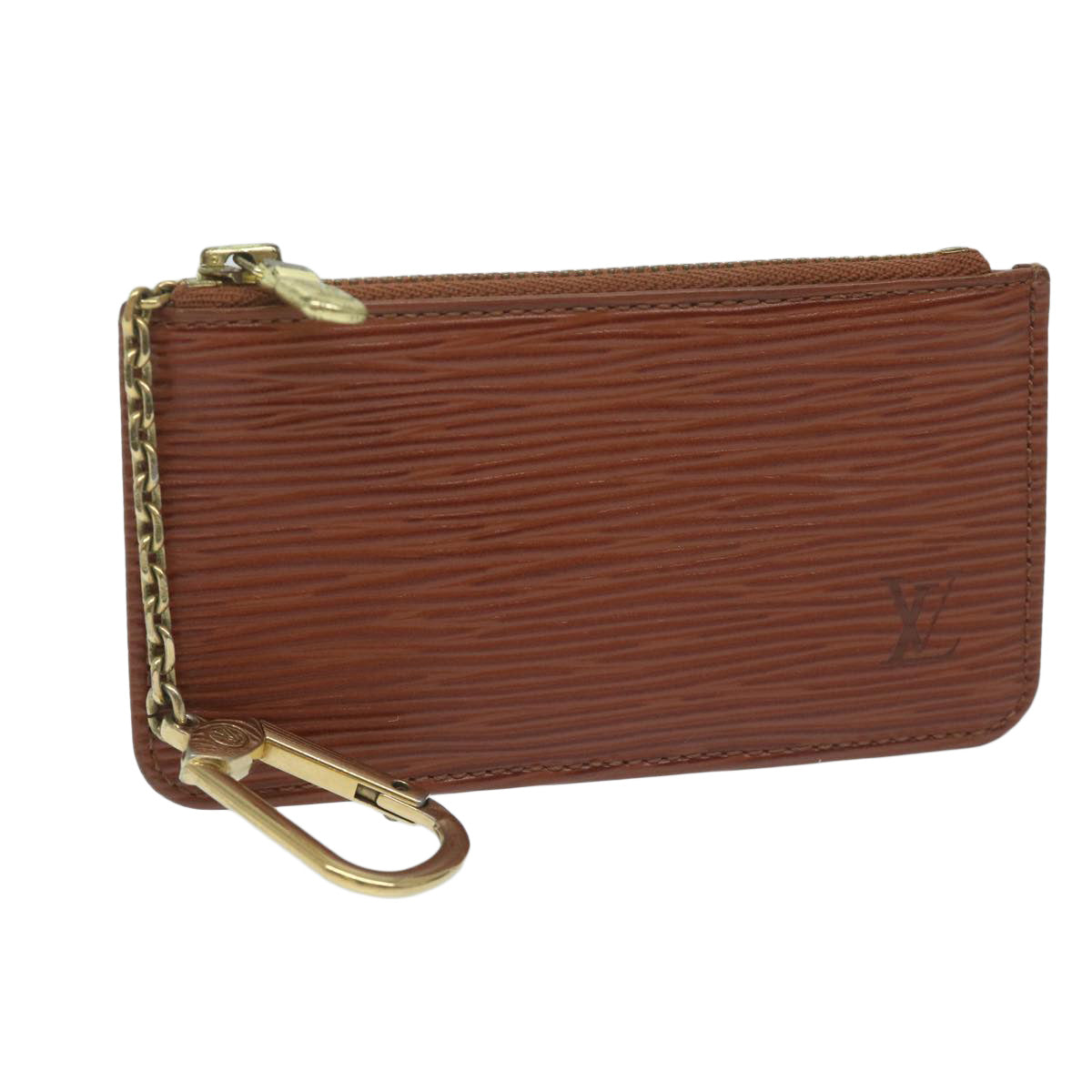 LOUIS VUITTON Epi Pochette Cles Coin Purse Brown M63803 LV yk10100