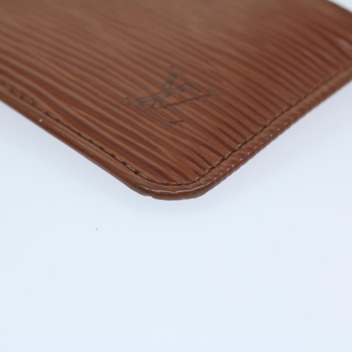 LOUIS VUITTON Epi Pochette Cles Coin Purse Brown M63803 LV yk10100