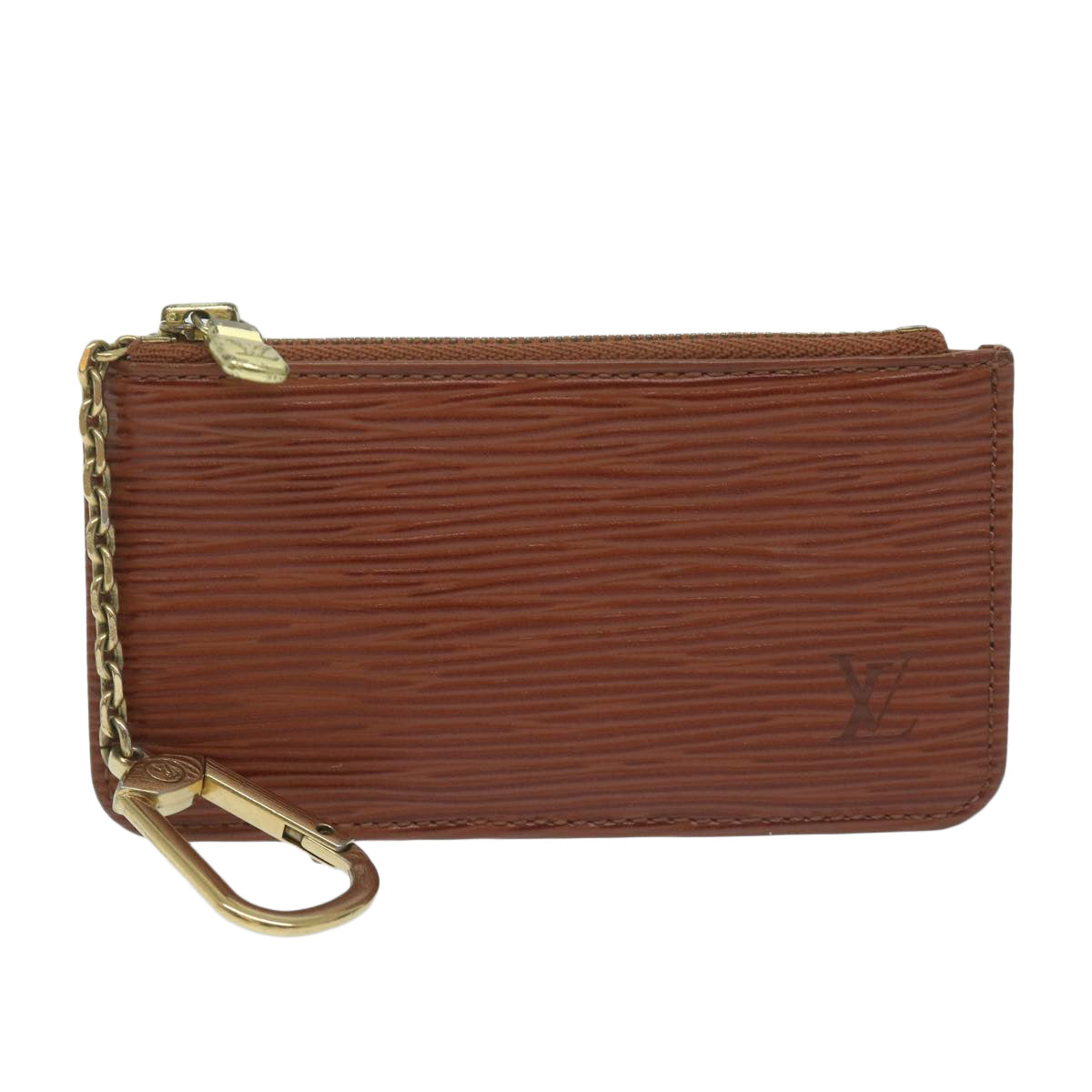 LOUIS VUITTON Epi Pochette Cles Coin Purse Brown M63803 LV yk10100