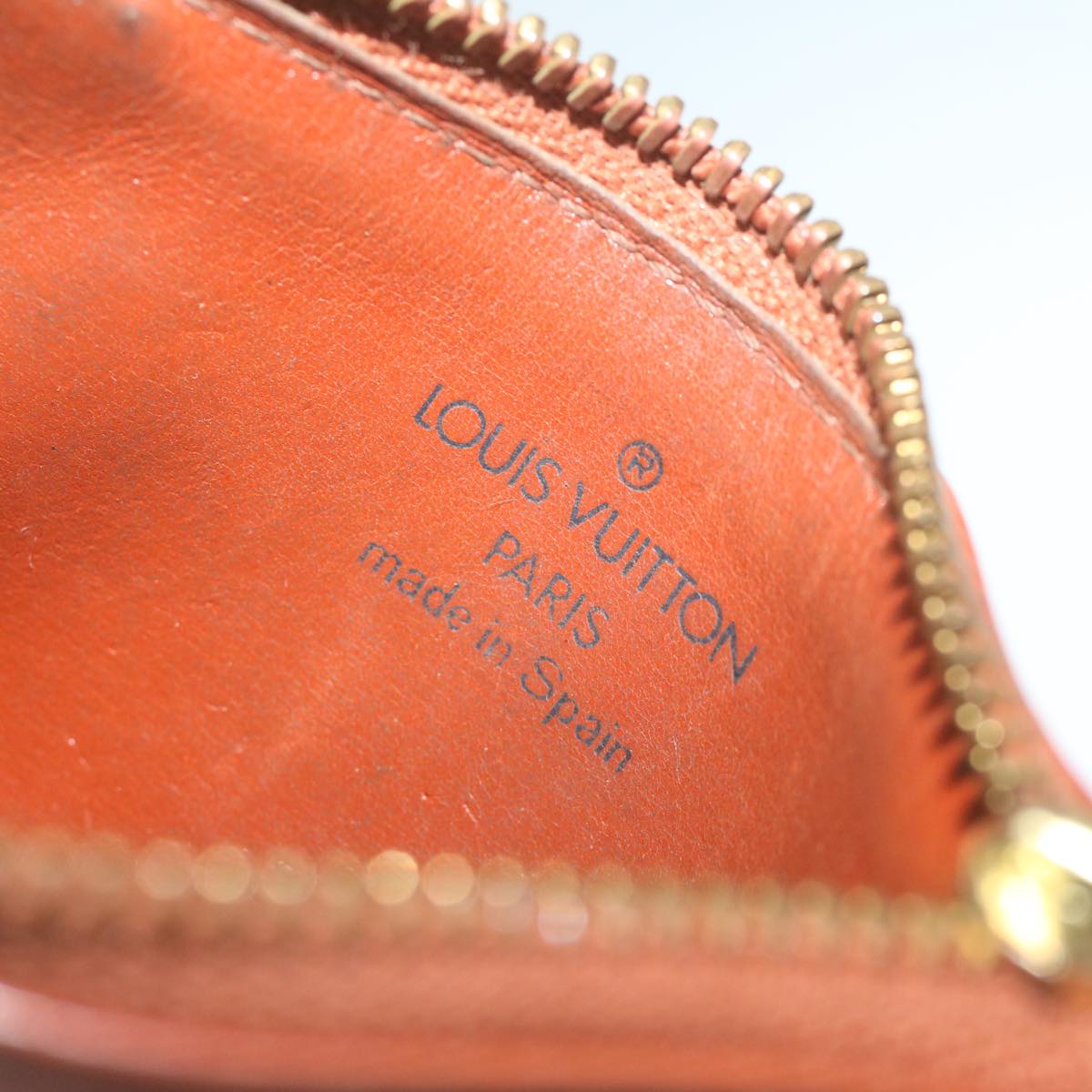 LOUIS VUITTON Epi Pochette Cles Coin Purse Brown M63803 LV yk10100