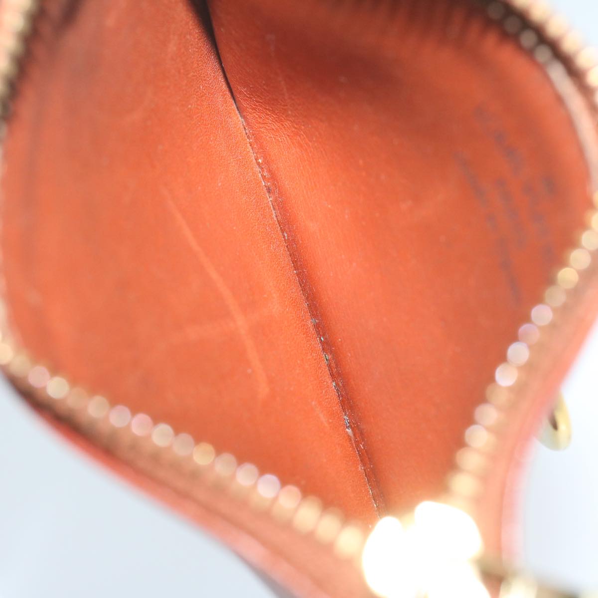 LOUIS VUITTON Epi Pochette Cles Coin Purse Brown M63803 LV yk10100