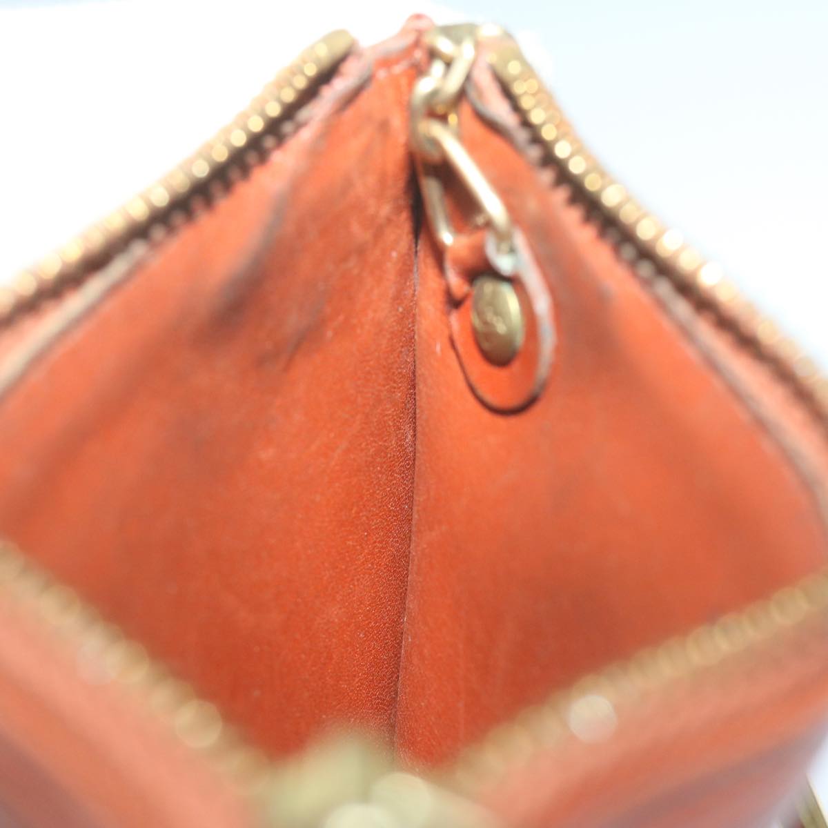 LOUIS VUITTON Epi Pochette Cles Coin Purse Brown M63803 LV yk10100