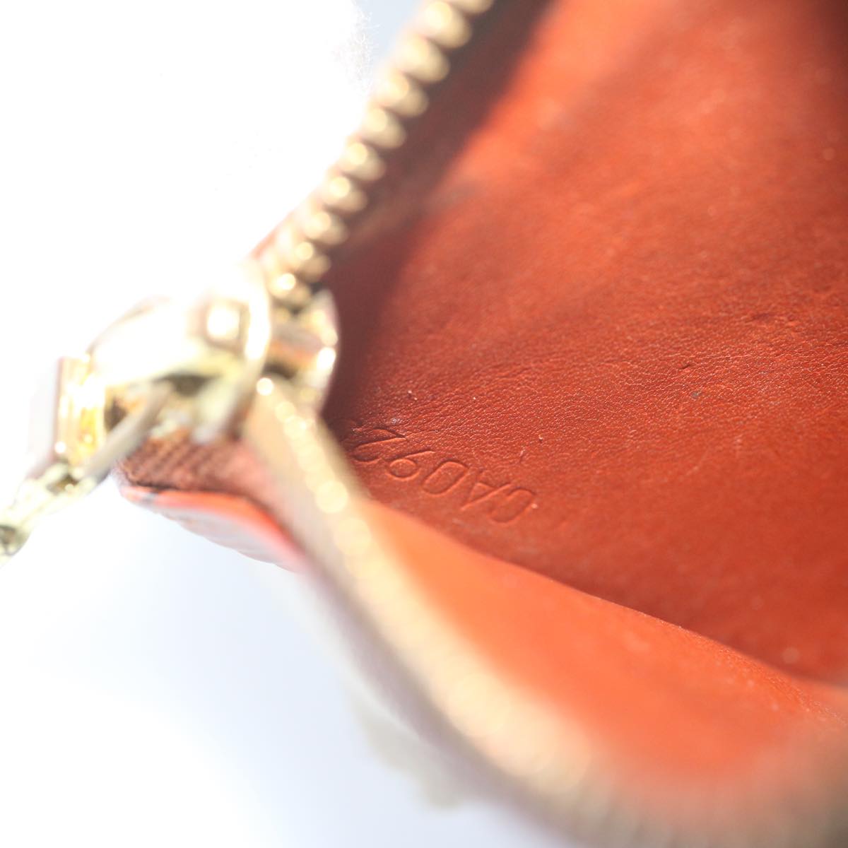 LOUIS VUITTON Epi Pochette Cles Coin Purse Brown M63803 LV yk10100