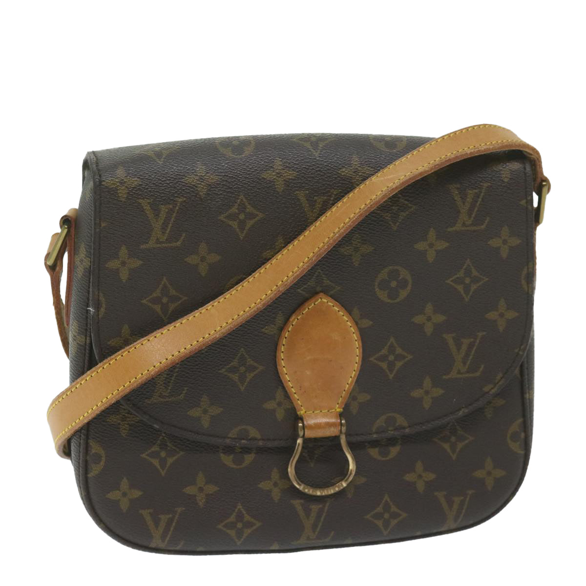 LOUIS VUITTON Monogram Saint Cloud GM Shoulder Bag M51242 LV yk10138