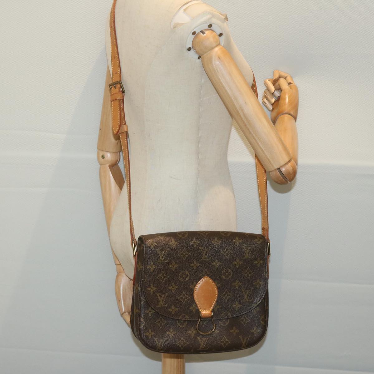 LOUIS VUITTON Monogram Saint Cloud GM Shoulder Bag M51242 LV yk10138
