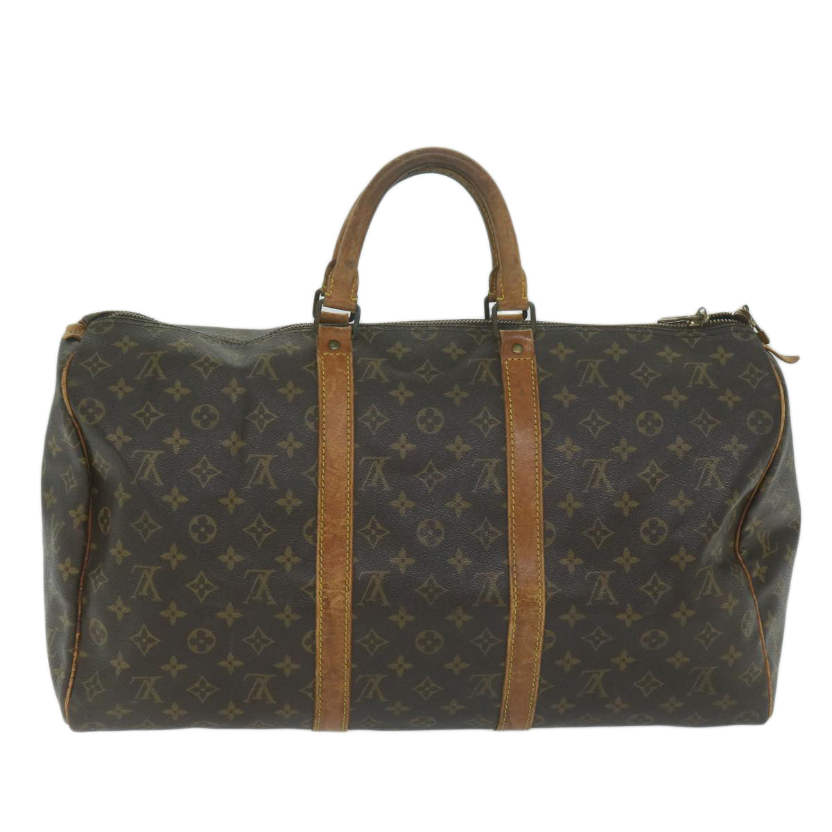 LOUIS VUITTON Monogram Keepall 50 Boston Bag M41426 LV yk10159