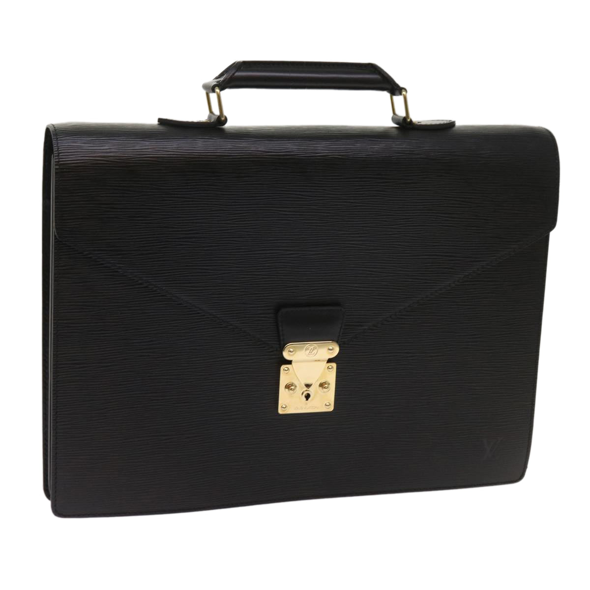LOUIS VUITTON Epi Serviette Conseiller Briefcase Black M54422 LV yk10209