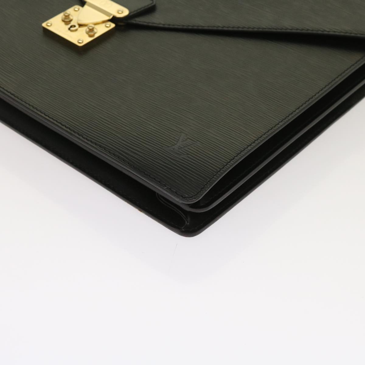 LOUIS VUITTON Epi Serviette Conseiller Briefcase Black M54422 LV yk10209