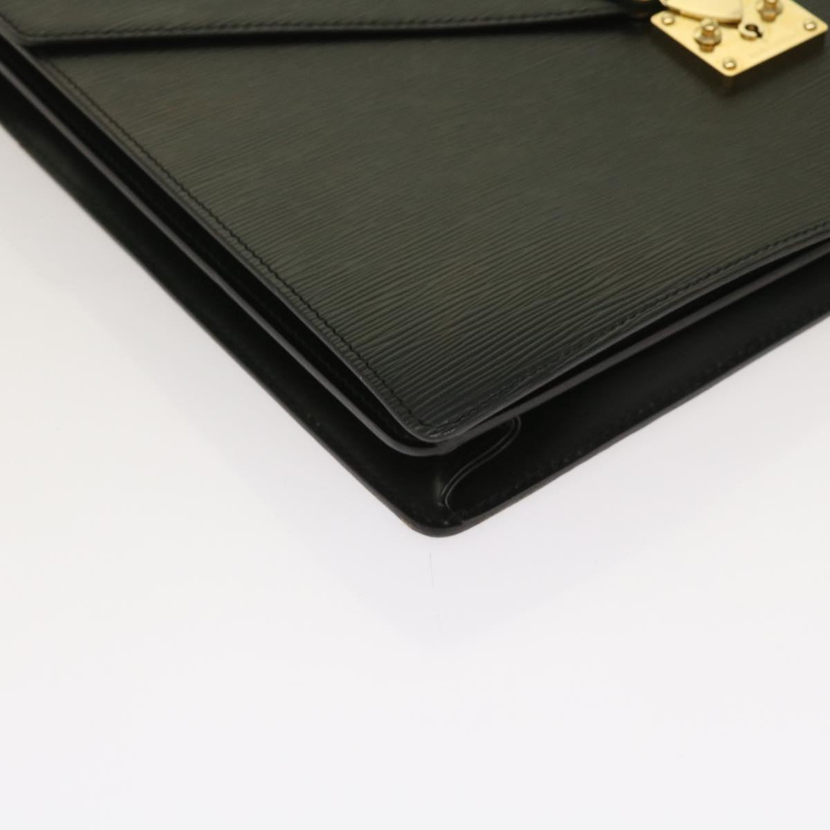 LOUIS VUITTON Epi Serviette Conseiller Briefcase Black M54422 LV yk10209