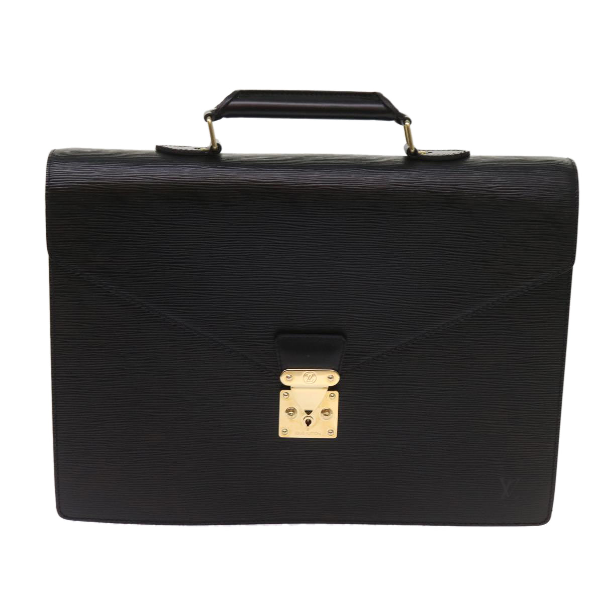 LOUIS VUITTON Epi Serviette Conseiller Briefcase Black M54422 LV yk10209