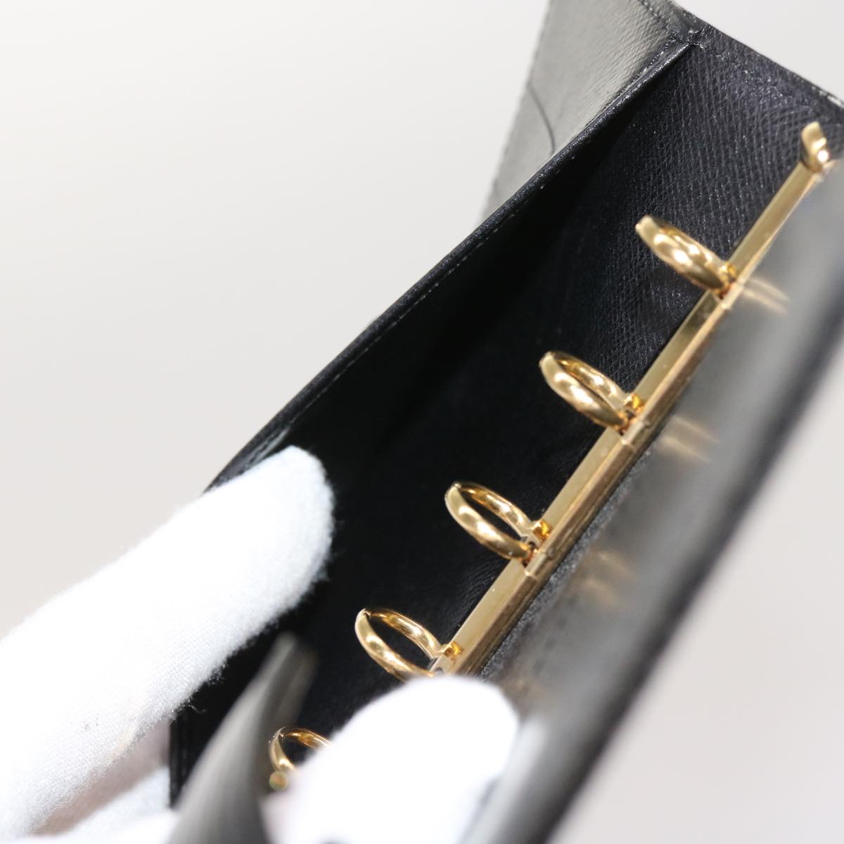 LOUIS VUITTON Epi Agenda PM Day Planner Cover Black R20052 LV yk10210
