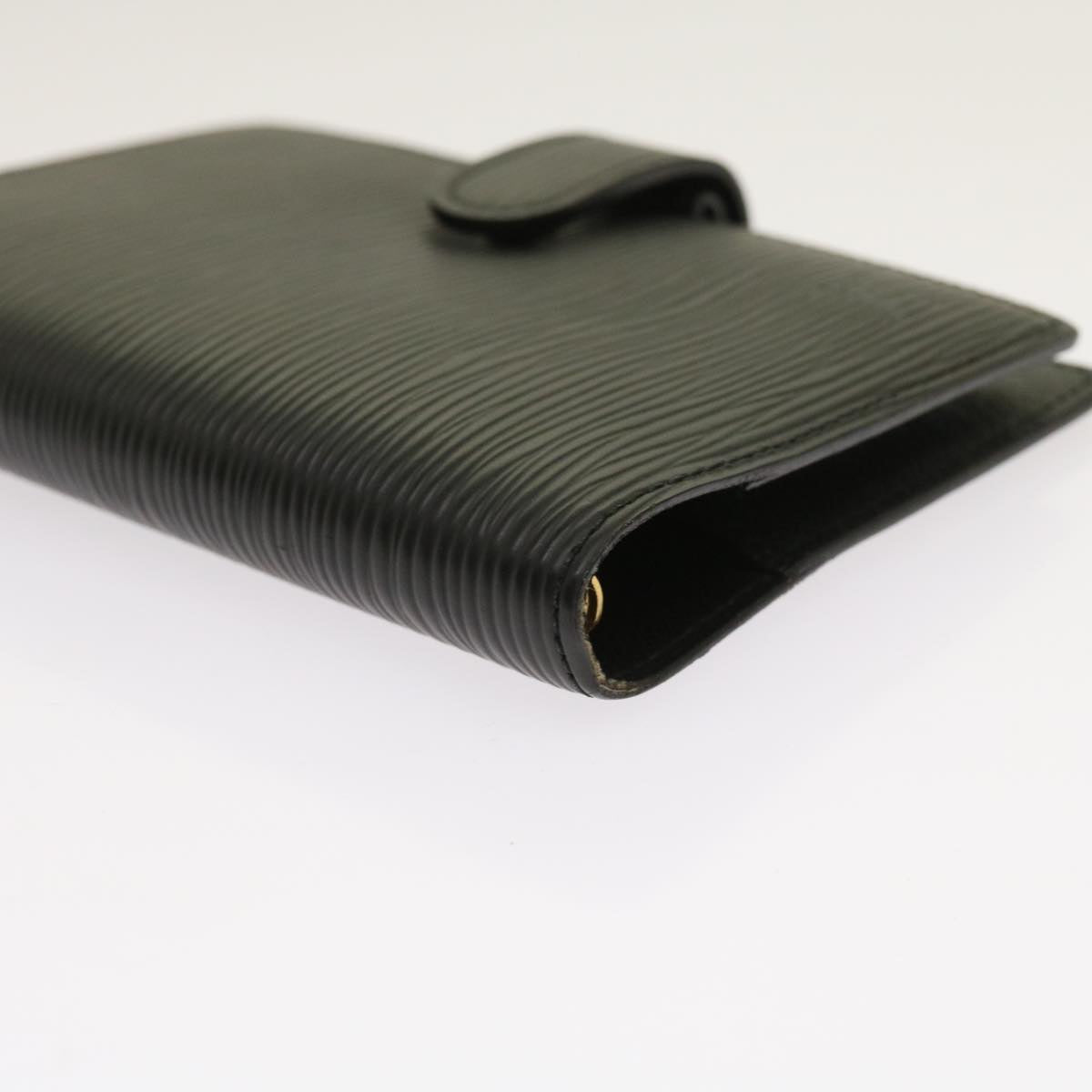 LOUIS VUITTON Epi Agenda PM Day Planner Cover Black R20052 LV yk10210