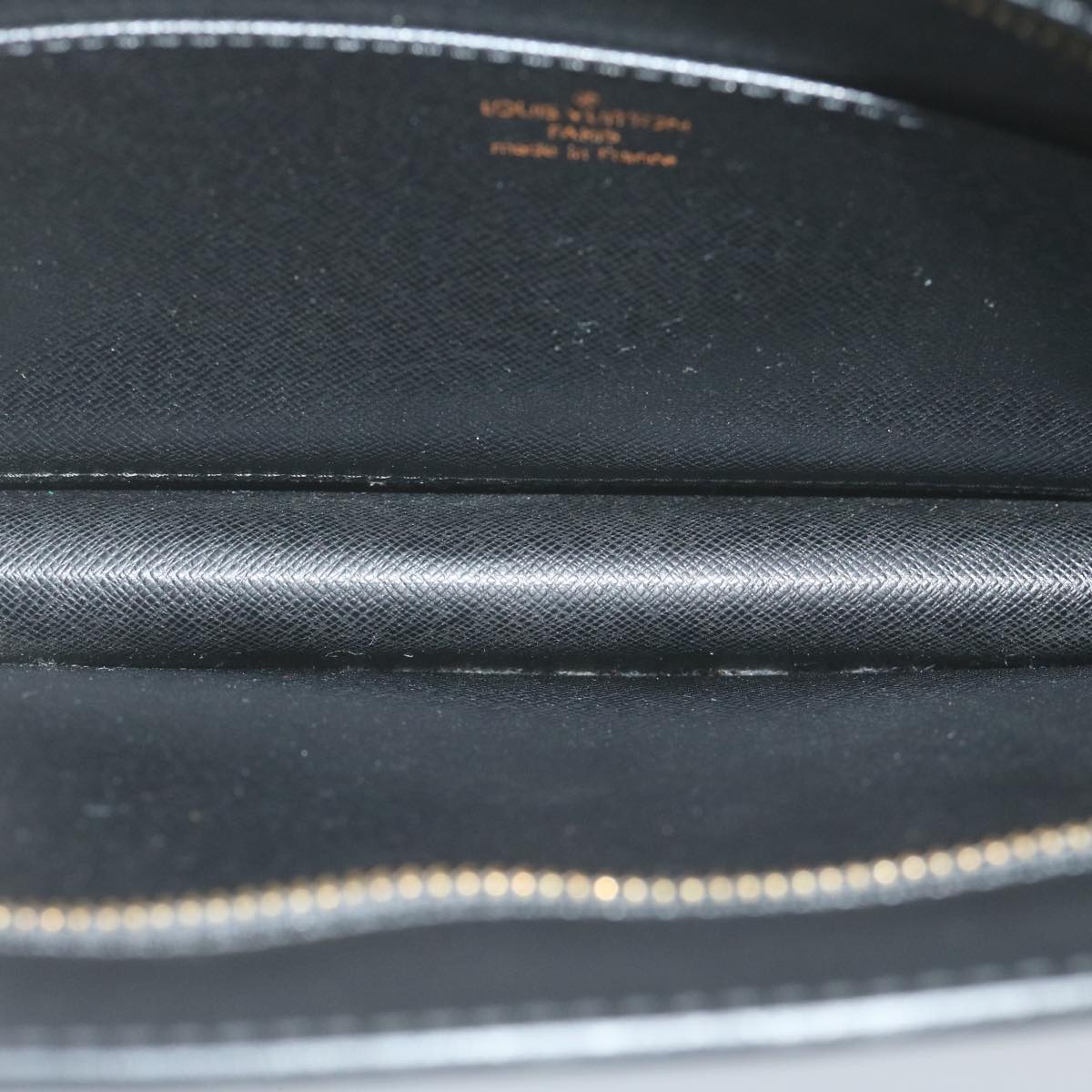 LOUIS VUITTON Epi Pochette Homme Clutch Bag Black M52522 LV yk10212