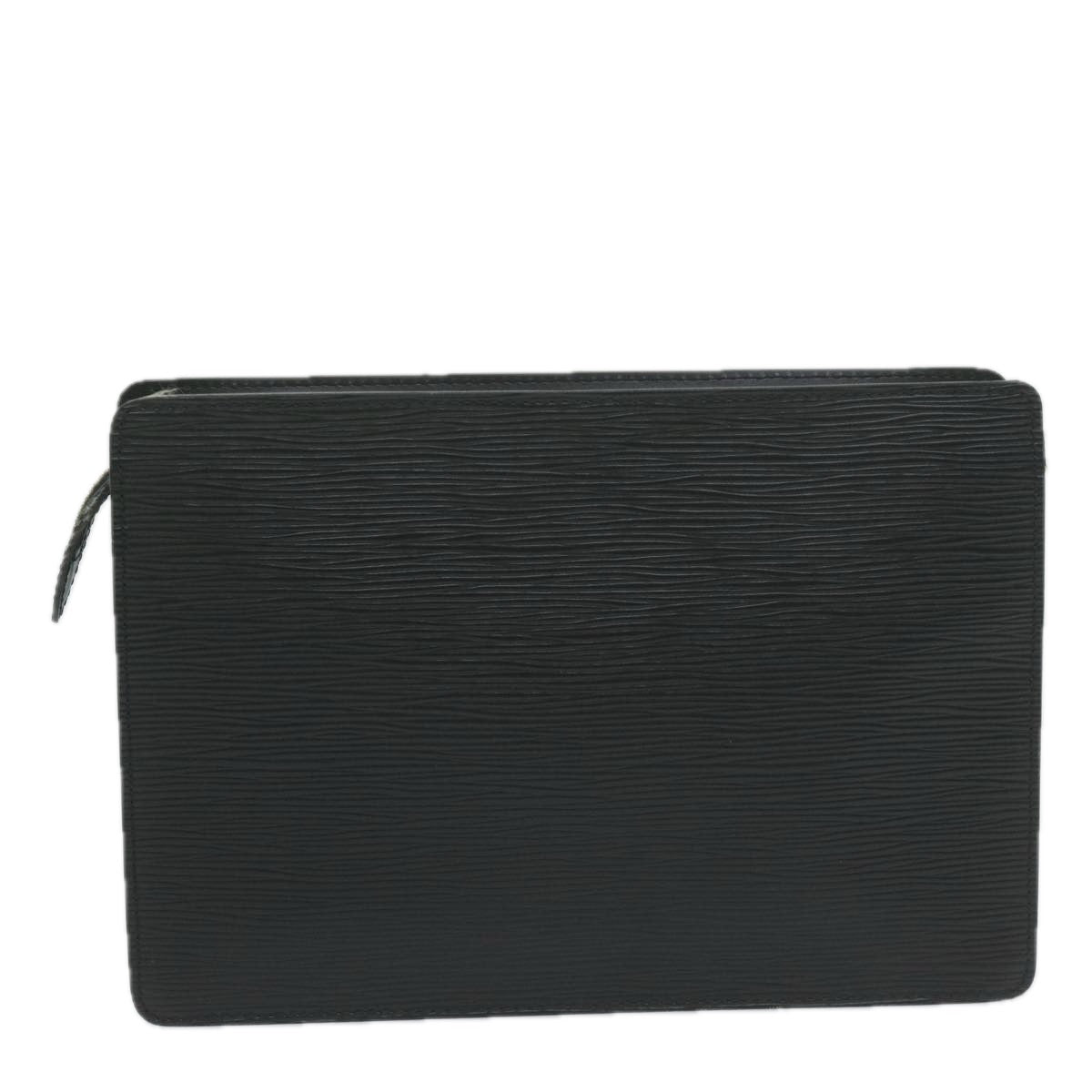 LOUIS VUITTON Epi Pochette Homme Clutch Bag Black M52522 LV yk10212