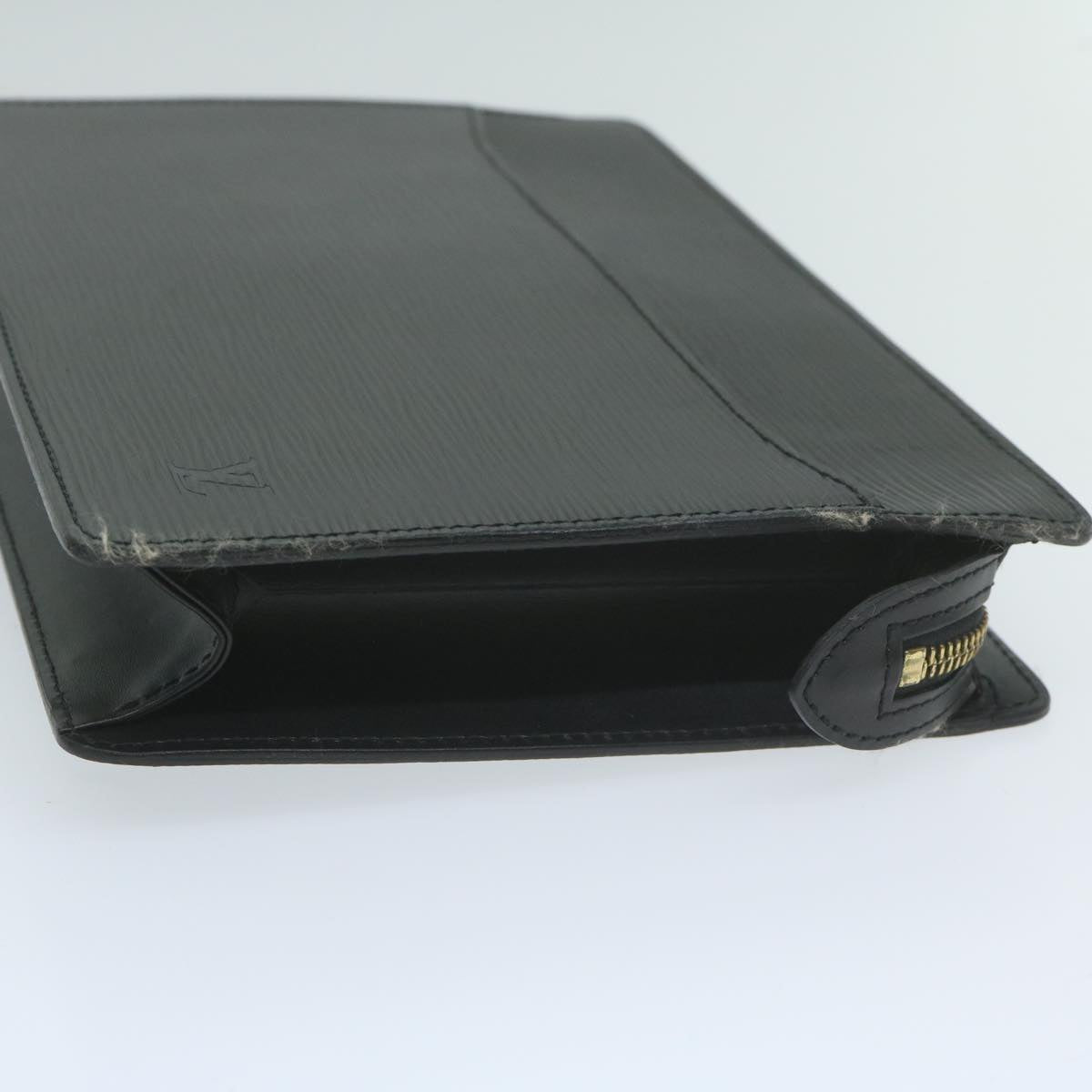 LOUIS VUITTON Epi Pochette Homme Clutch Bag Black M52522 LV yk10212