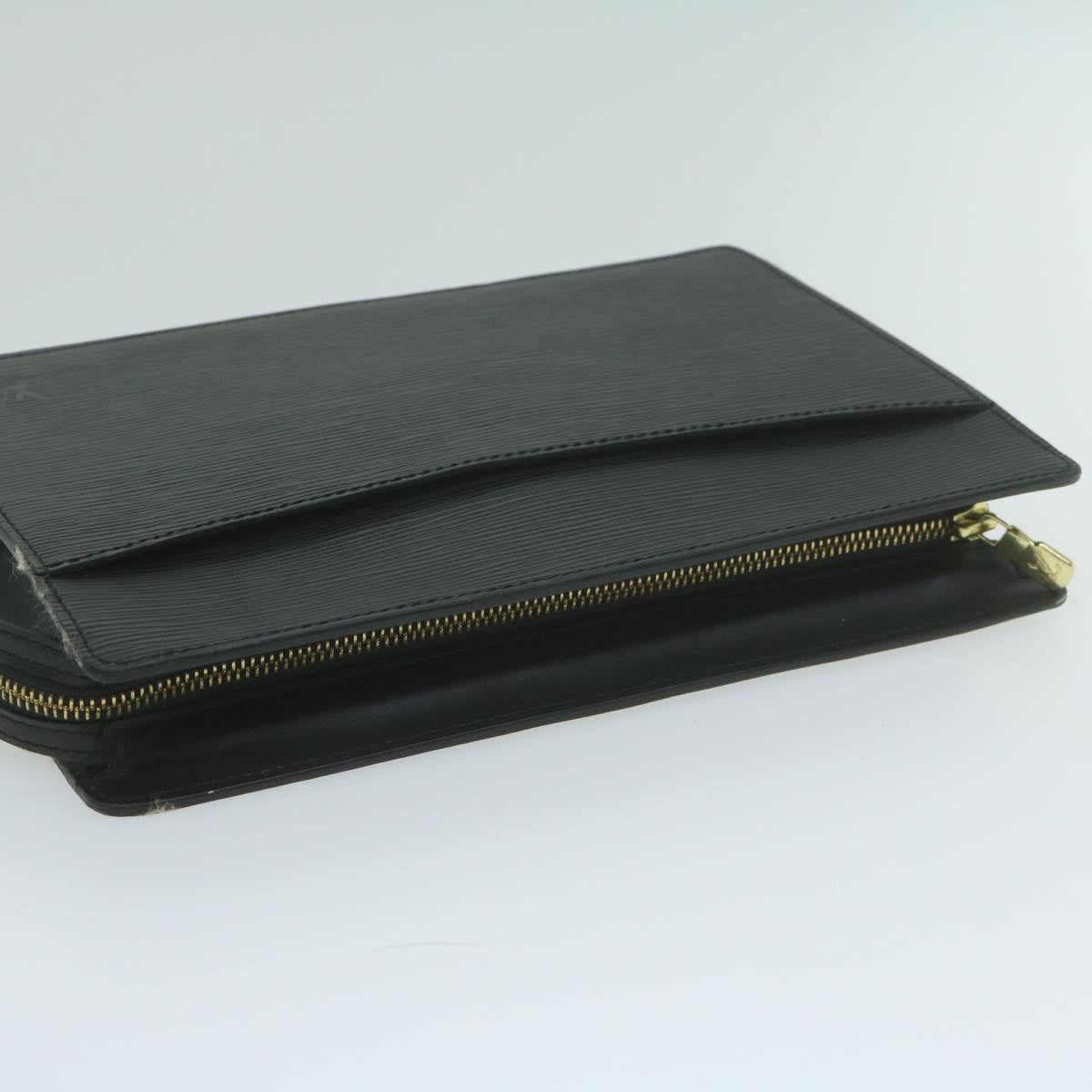 LOUIS VUITTON Epi Pochette Homme Clutch Bag Black M52522 LV yk10212
