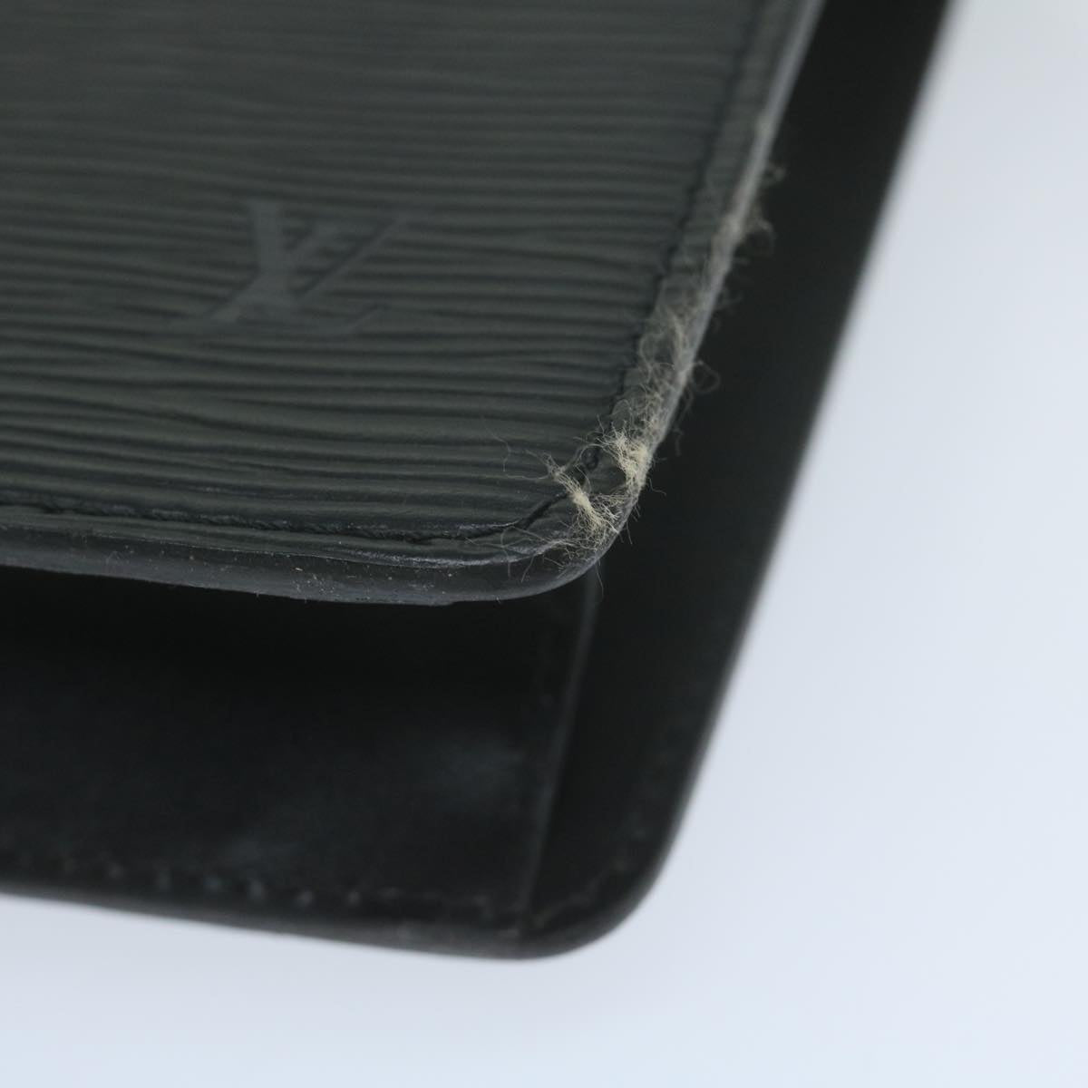 LOUIS VUITTON Epi Pochette Homme Clutch Bag Black M52522 LV yk10212