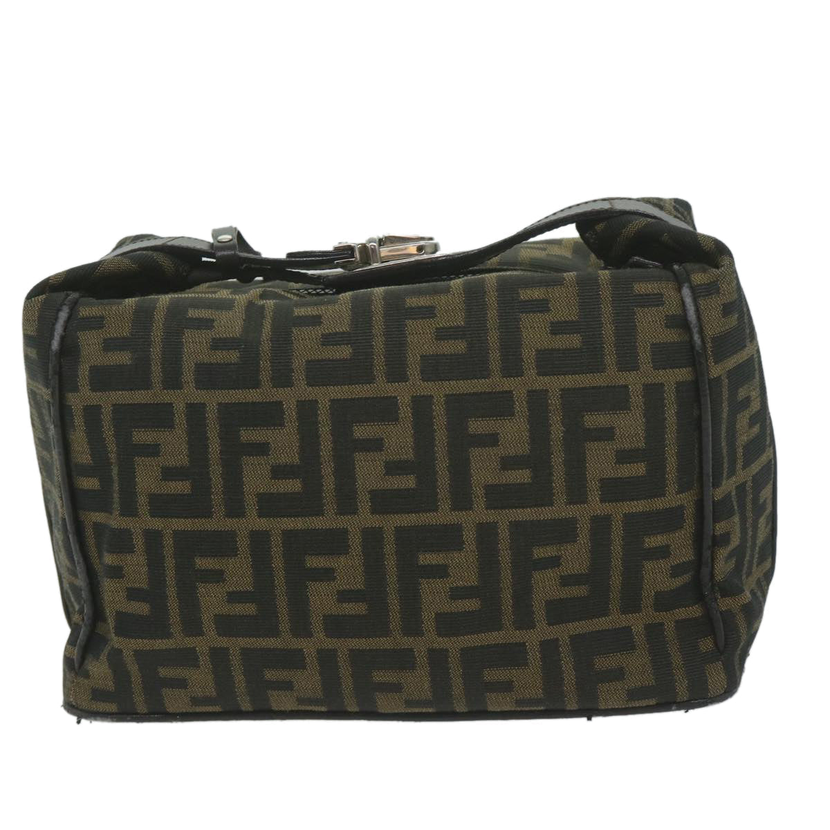 FENDI Zucca Canvas Hand Bag Brown yk10325