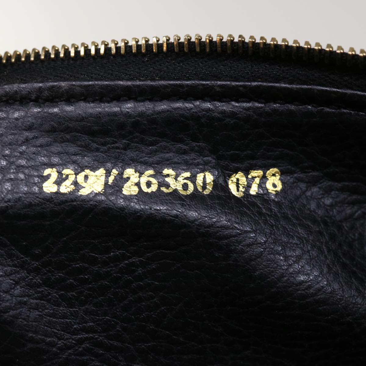 FENDI Zucca Canvas Hand Pouch Brown Black yk10361