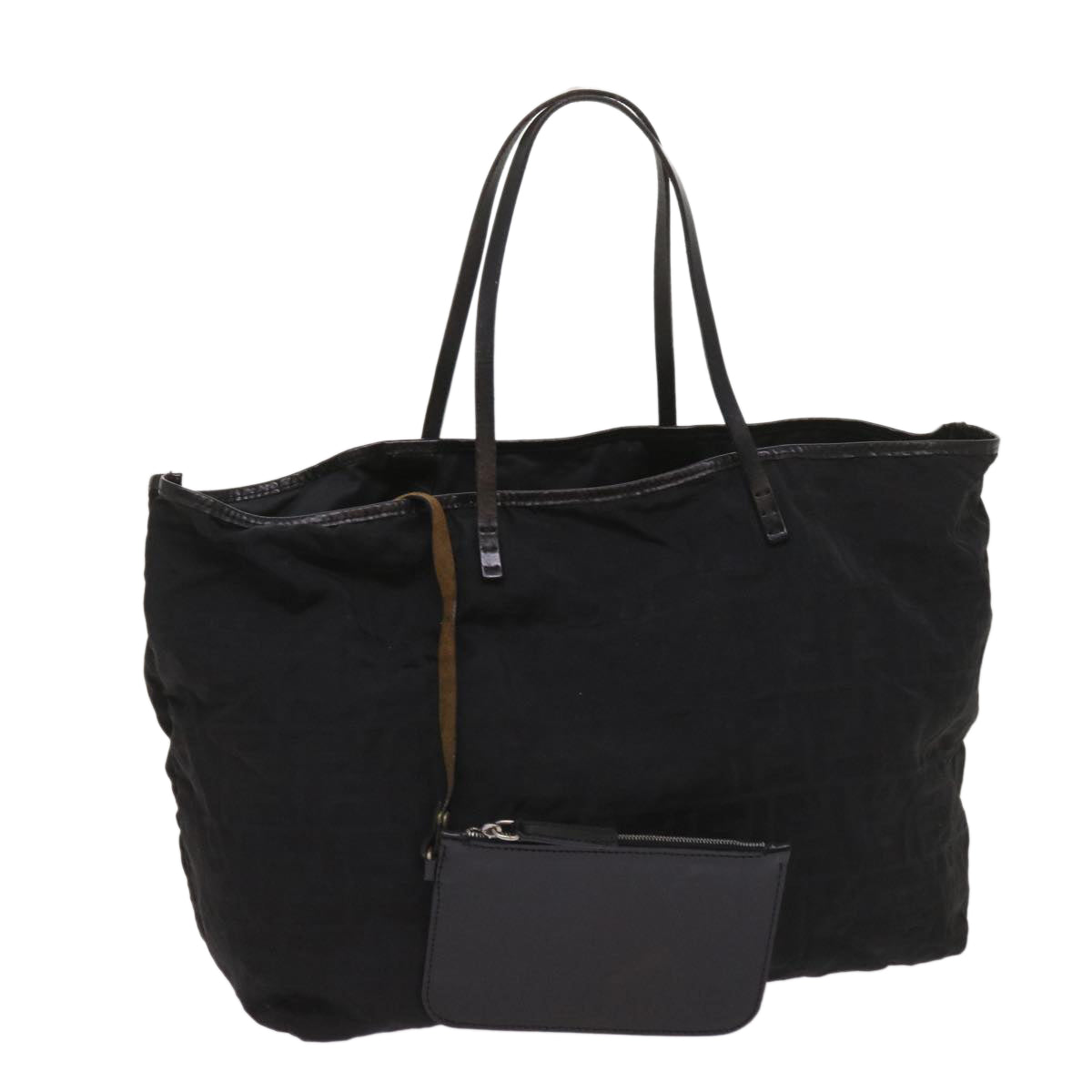FENDI Zucca Canvas Tote Bag Black yk10394