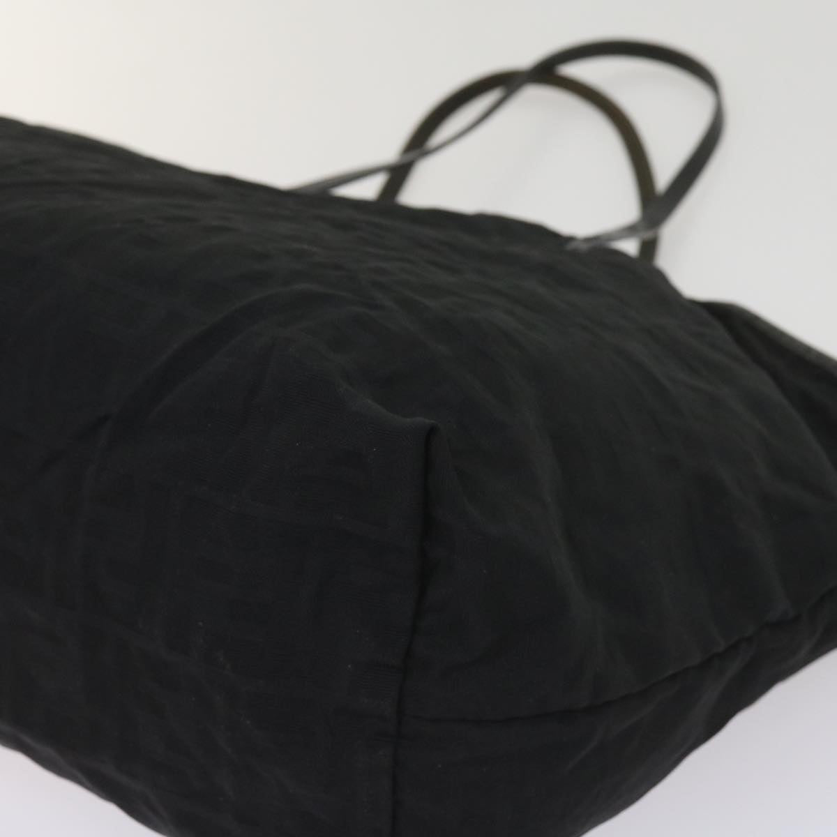FENDI Zucca Canvas Tote Bag Black yk10394