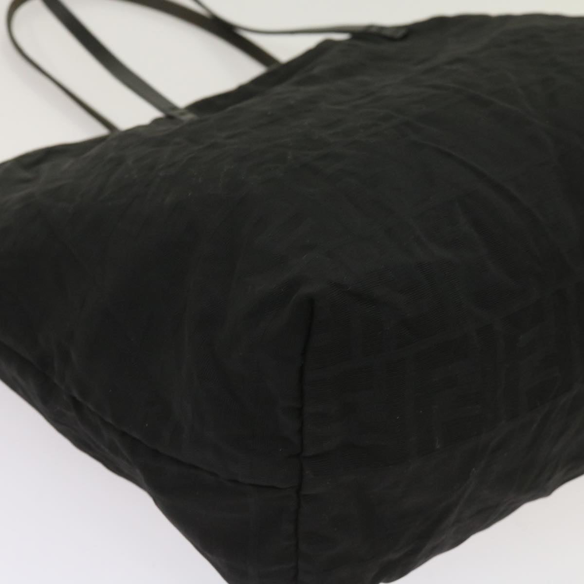 FENDI Zucca Canvas Tote Bag Black yk10394