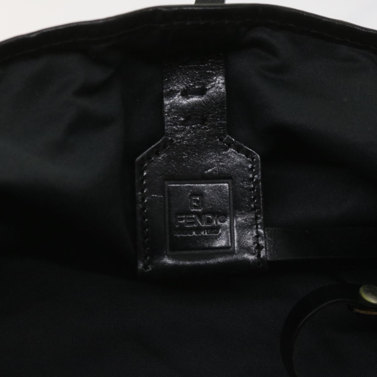 FENDI Zucca Canvas Tote Bag Black yk10394