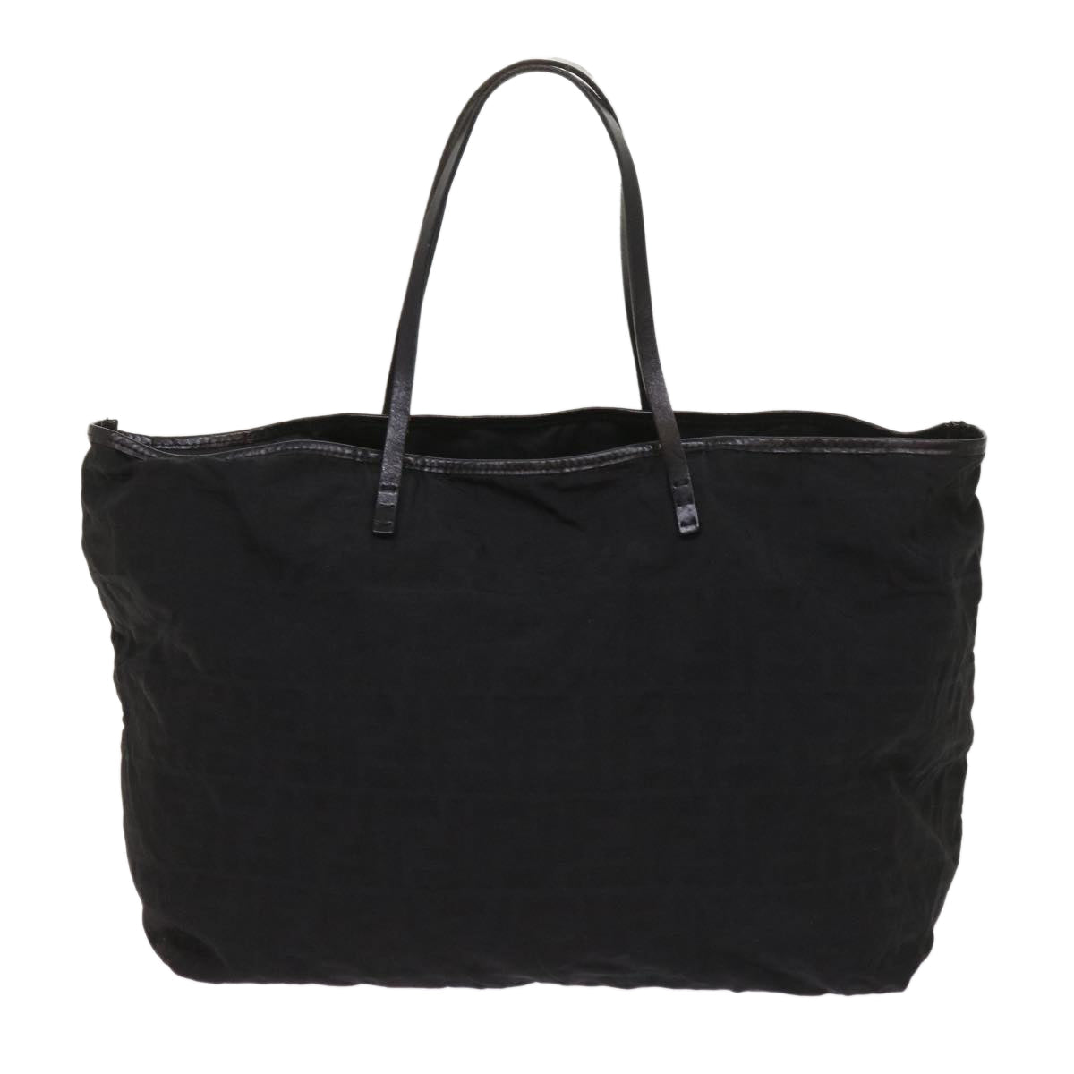 FENDI Zucca Canvas Tote Bag Black yk10394