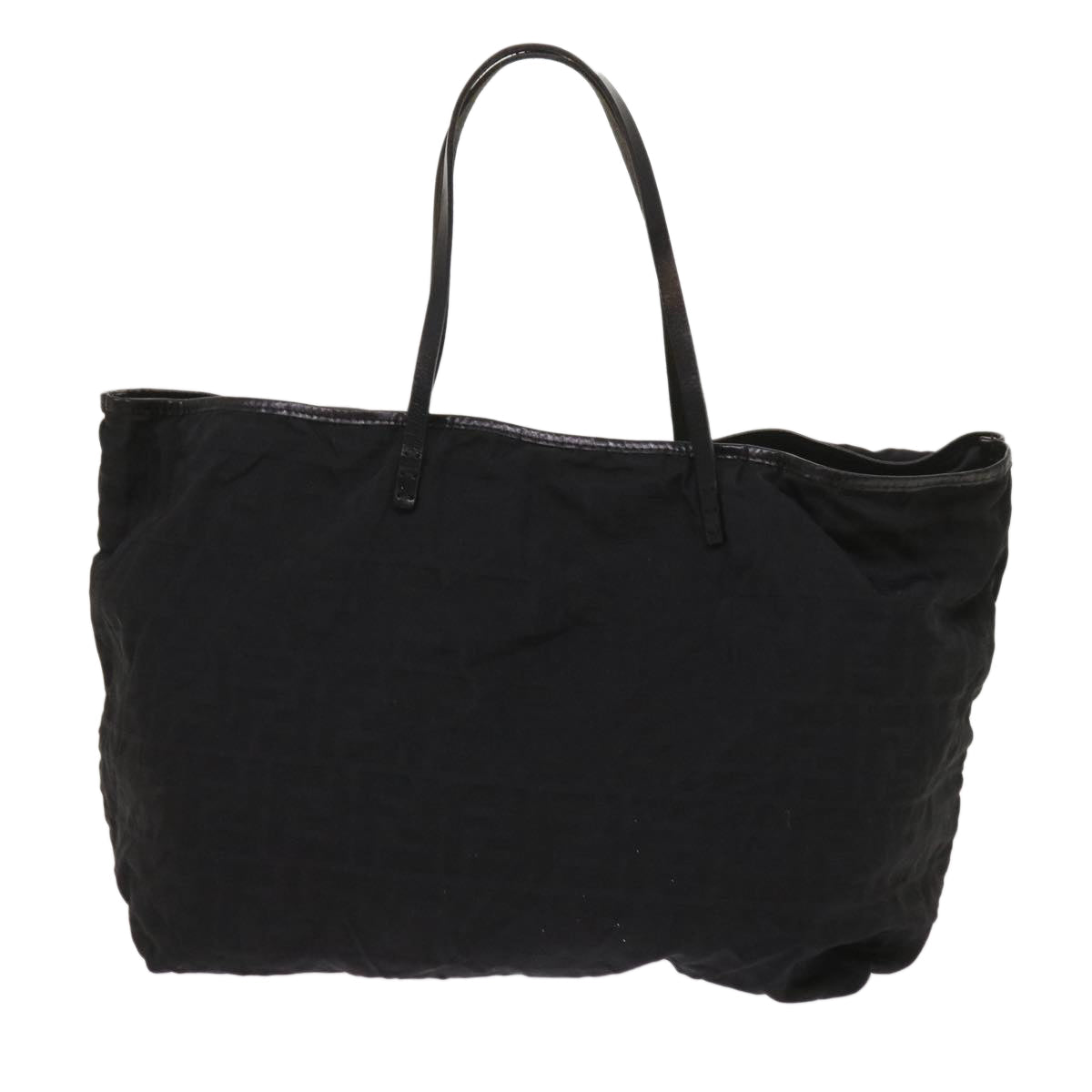 FENDI Zucca Canvas Tote Bag Black yk10394
