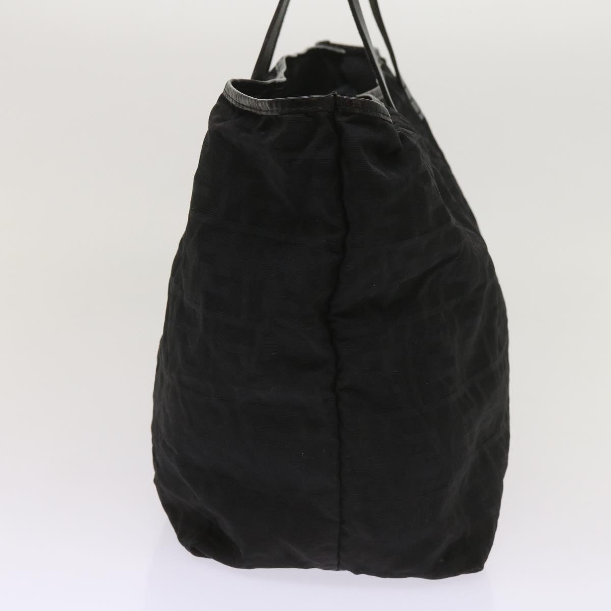 FENDI Zucca Canvas Tote Bag Black yk10394