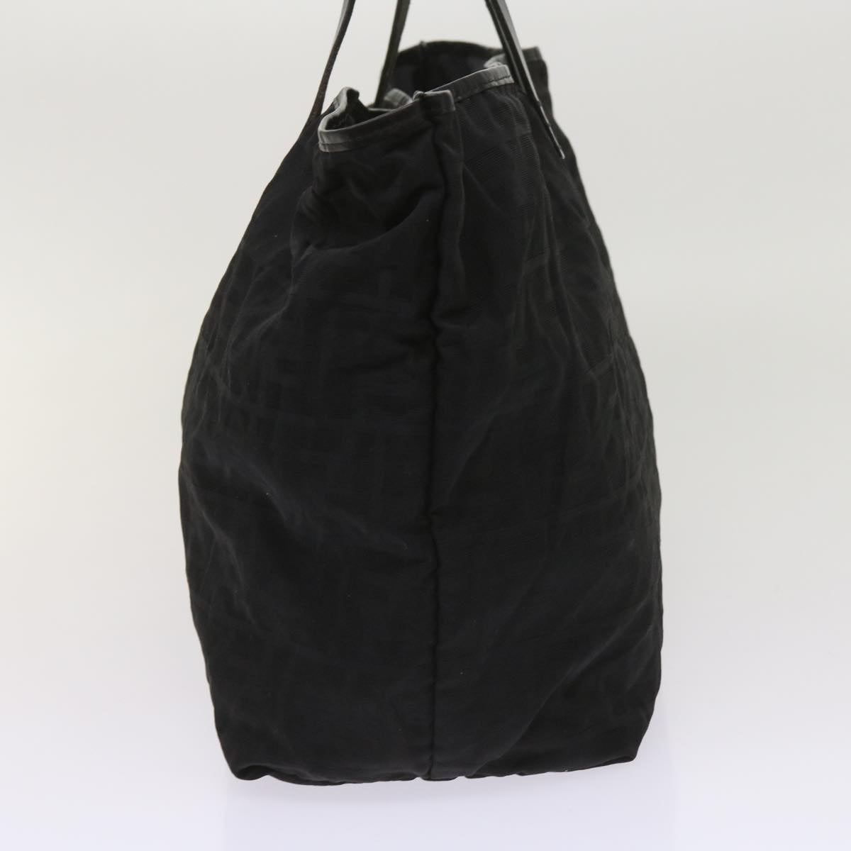 FENDI Zucca Canvas Tote Bag Black yk10394
