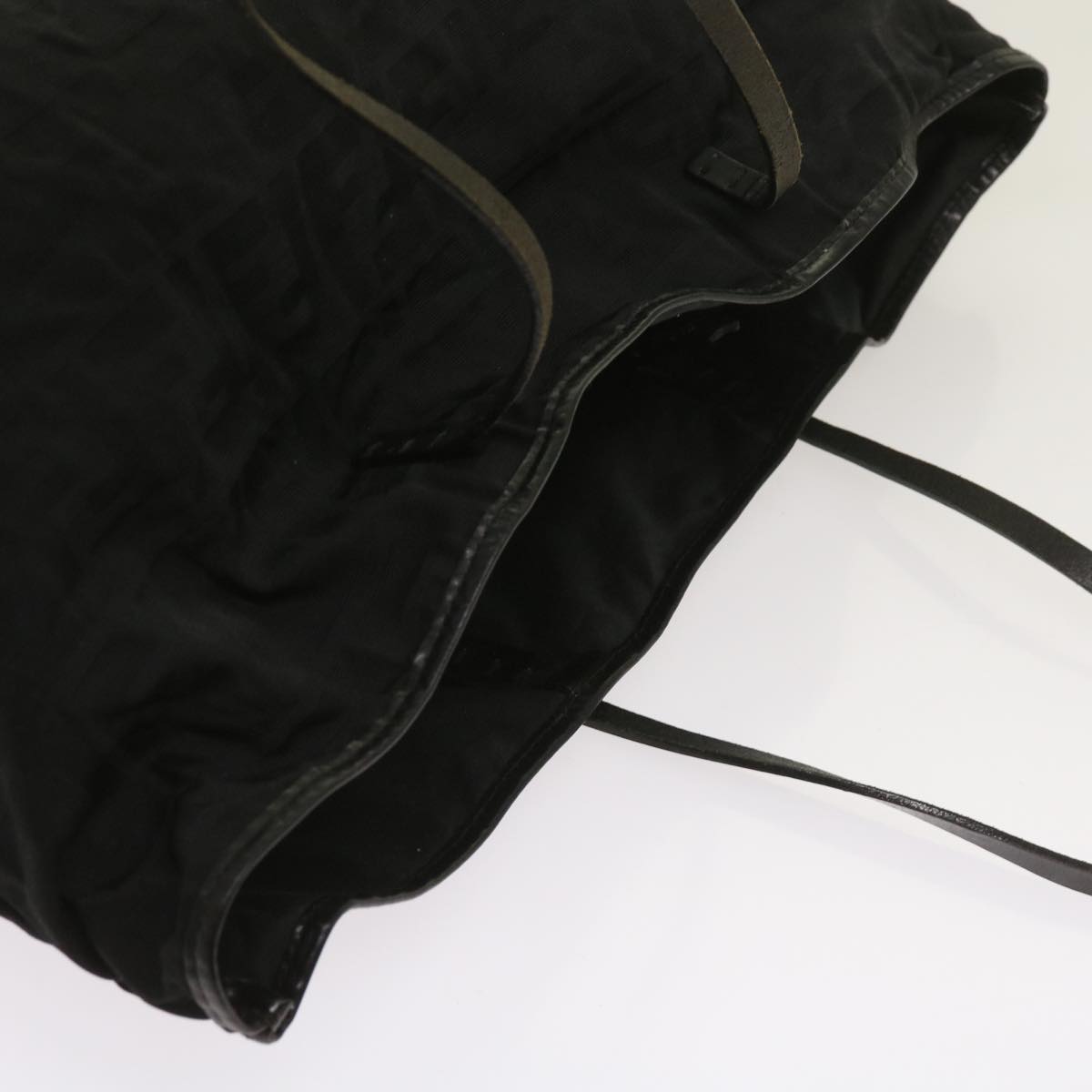 FENDI Zucca Canvas Tote Bag Black yk10394
