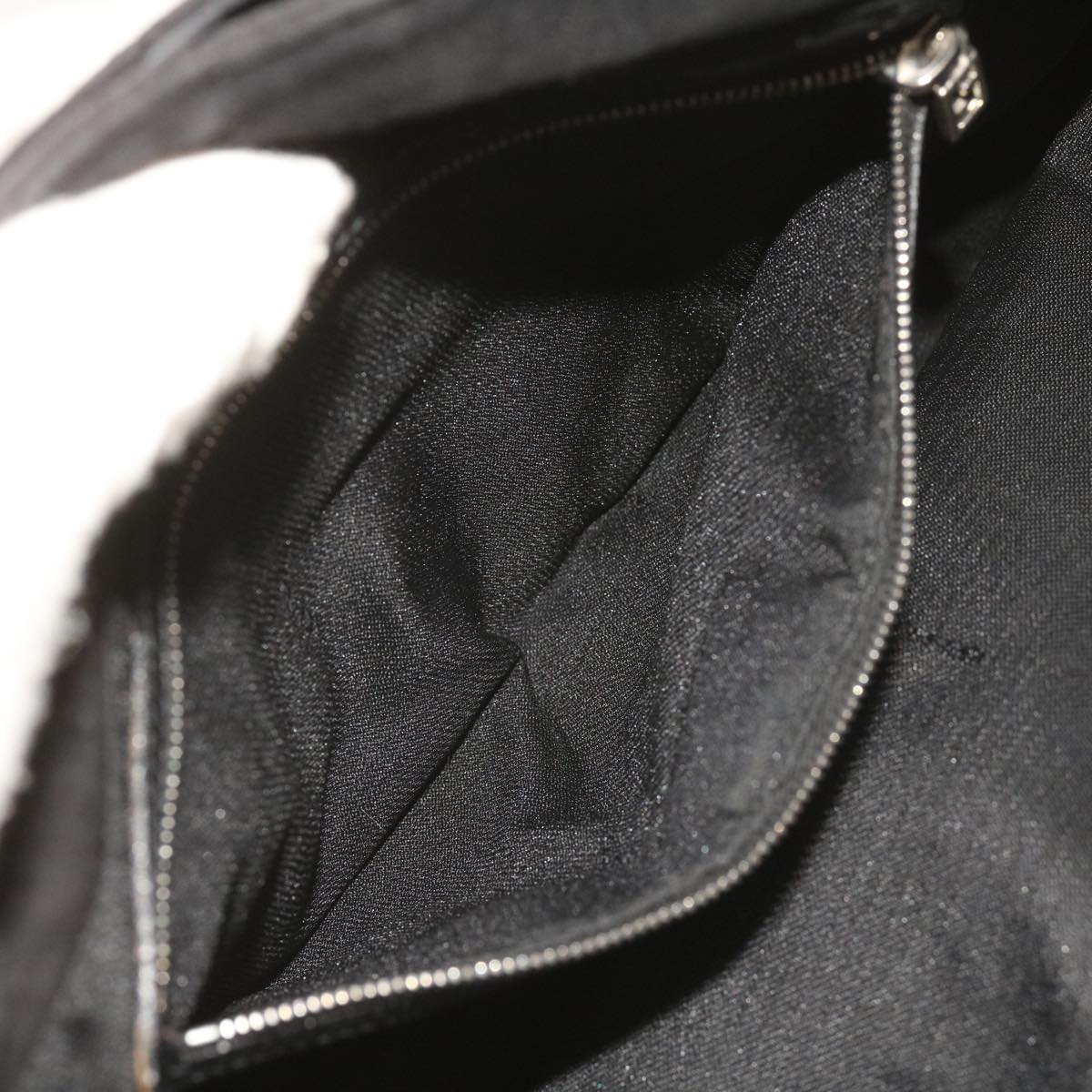 FENDI Shoulder Bag Suede Black yk10461