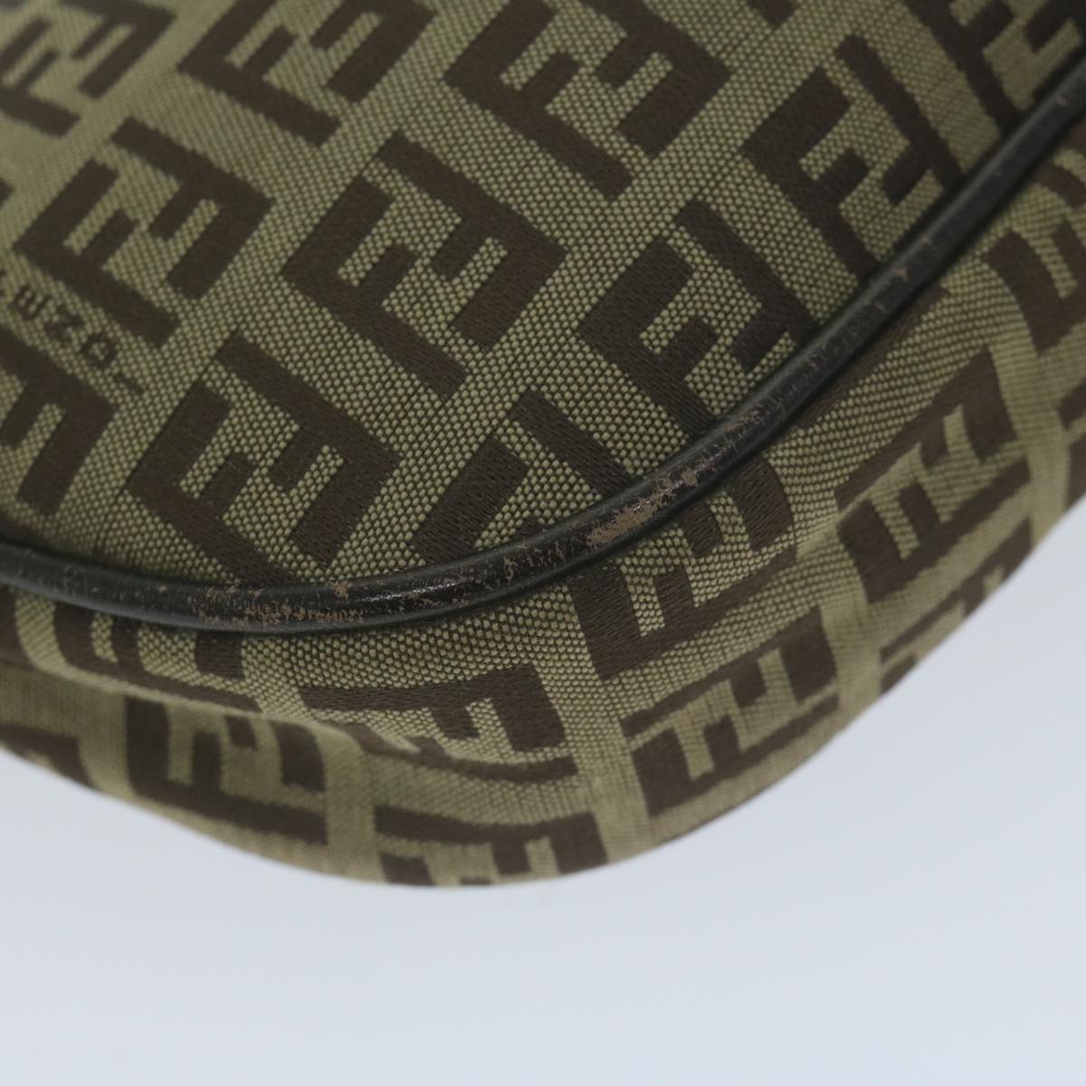 FENDI Zucchino Canvas Accessory Pouch Beige yk10544
