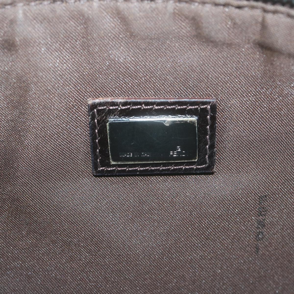 FENDI Zucchino Canvas Accessory Pouch Beige yk10544