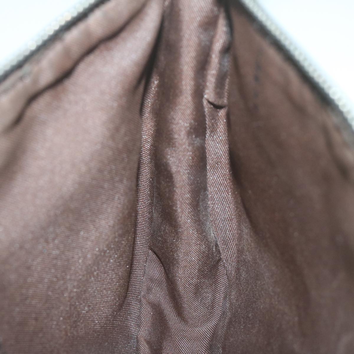 FENDI Zucchino Canvas Accessory Pouch Beige yk10544
