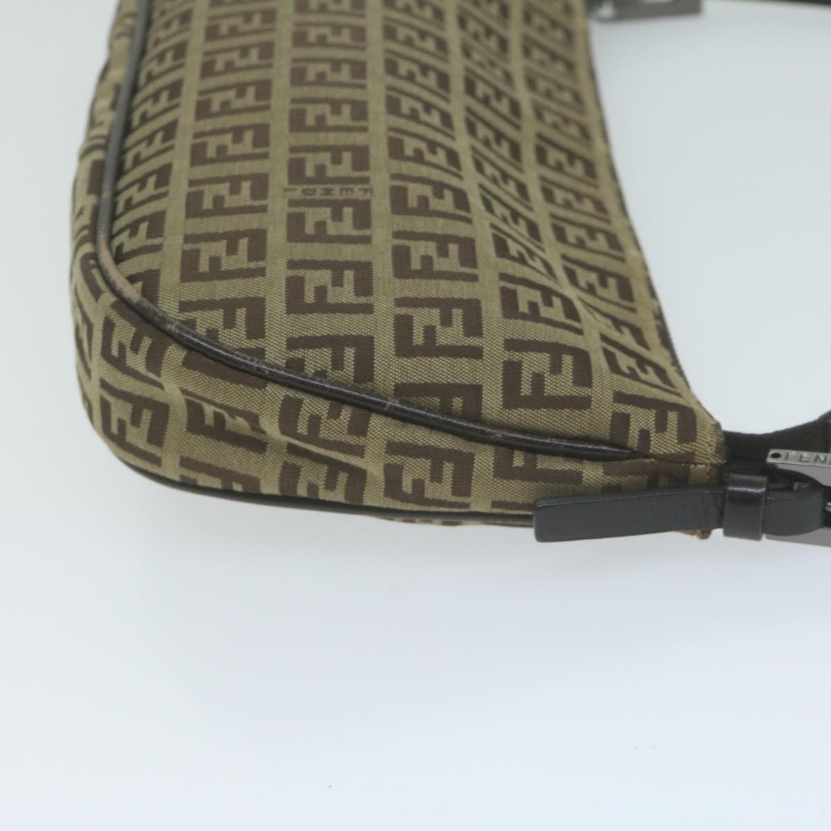 FENDI Zucchino Canvas Accessory Pouch Beige yk10544