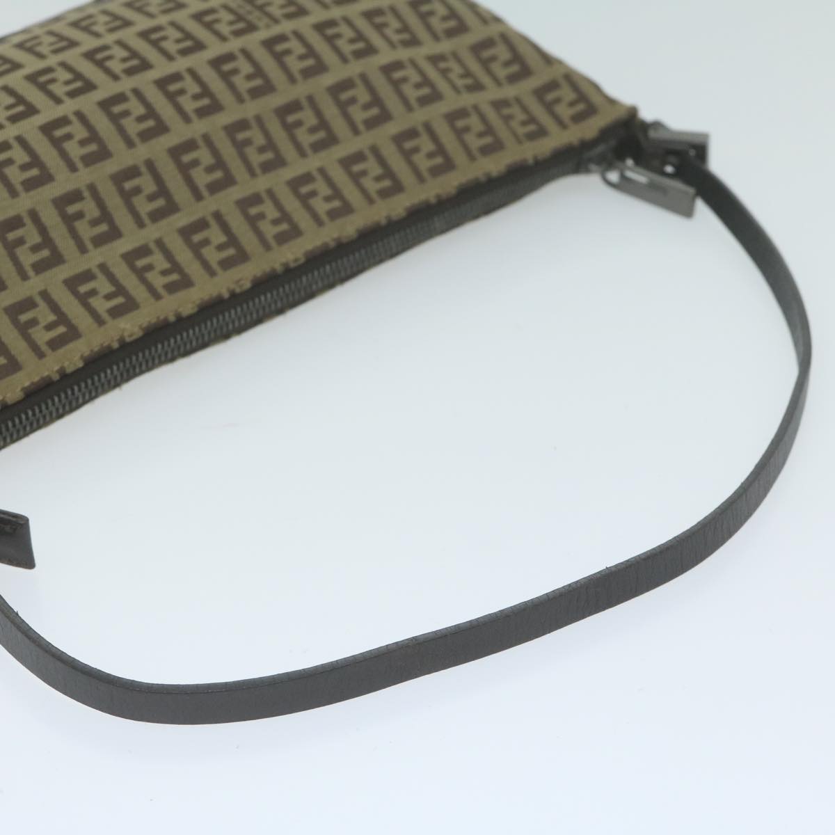 FENDI Zucchino Canvas Accessory Pouch Beige yk10544