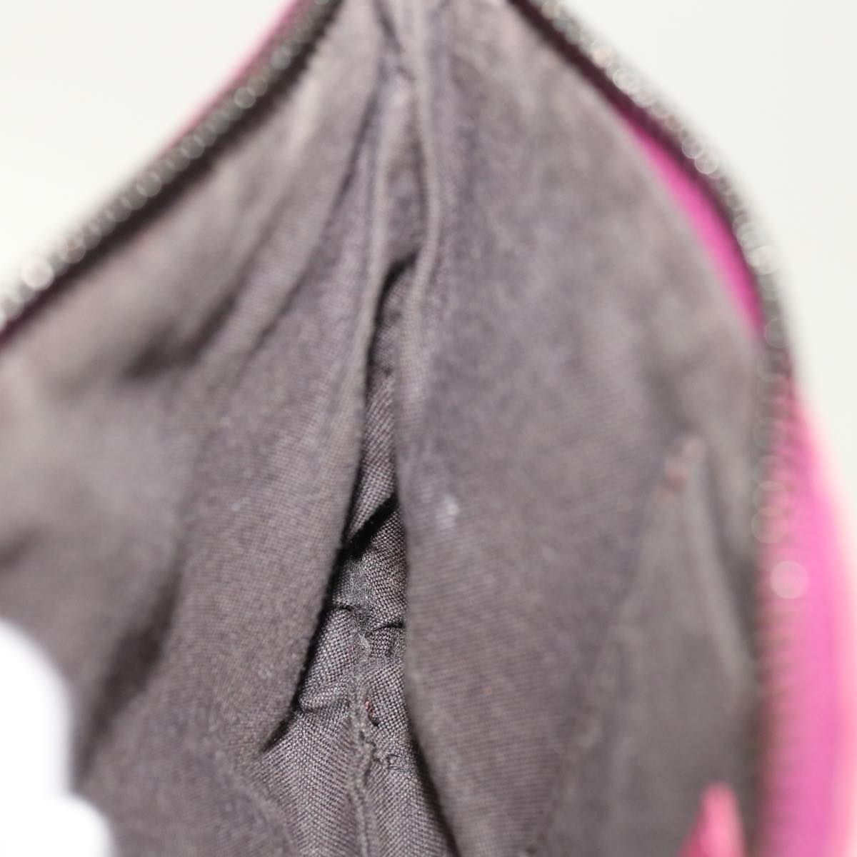 FENDI Zucchino Canvas Pouch Black Pink yk10551