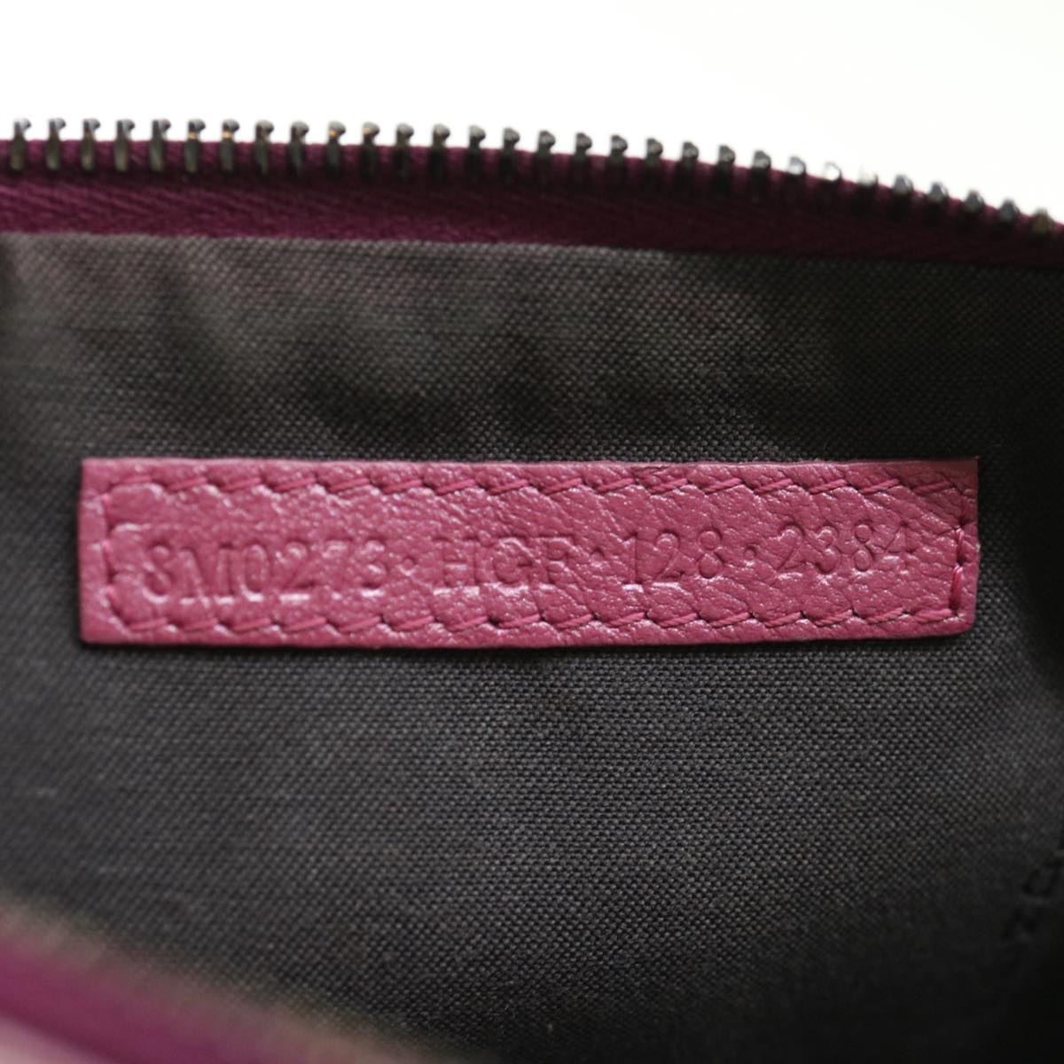 FENDI Zucchino Canvas Pouch Black Pink yk10551