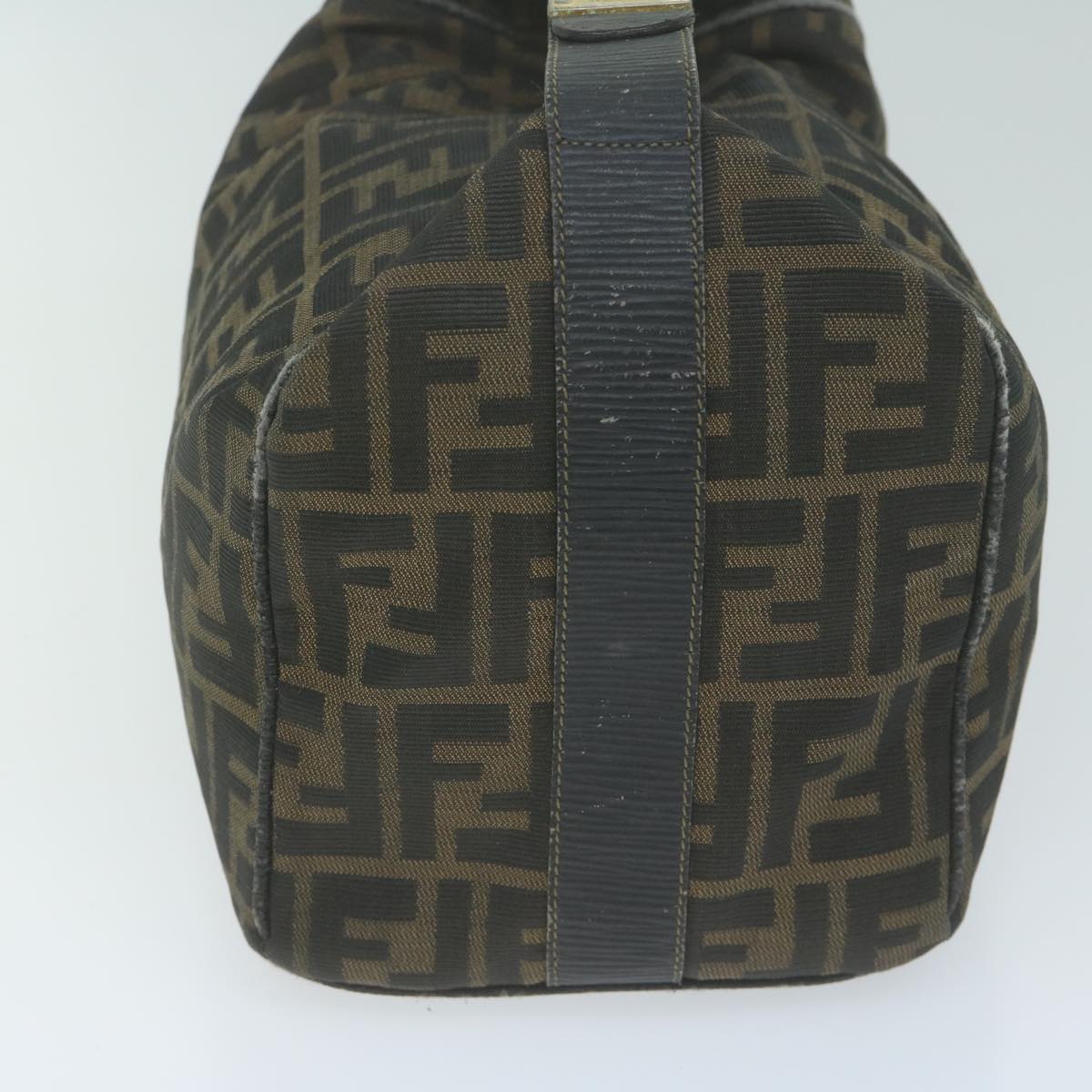 FENDI Zucca Canvas Hand Bag Black Brown yk10697