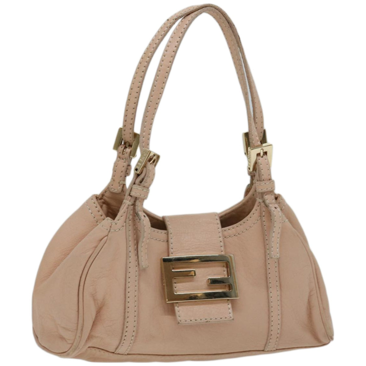 FENDI Hand Bag Leather Pink yk10711
